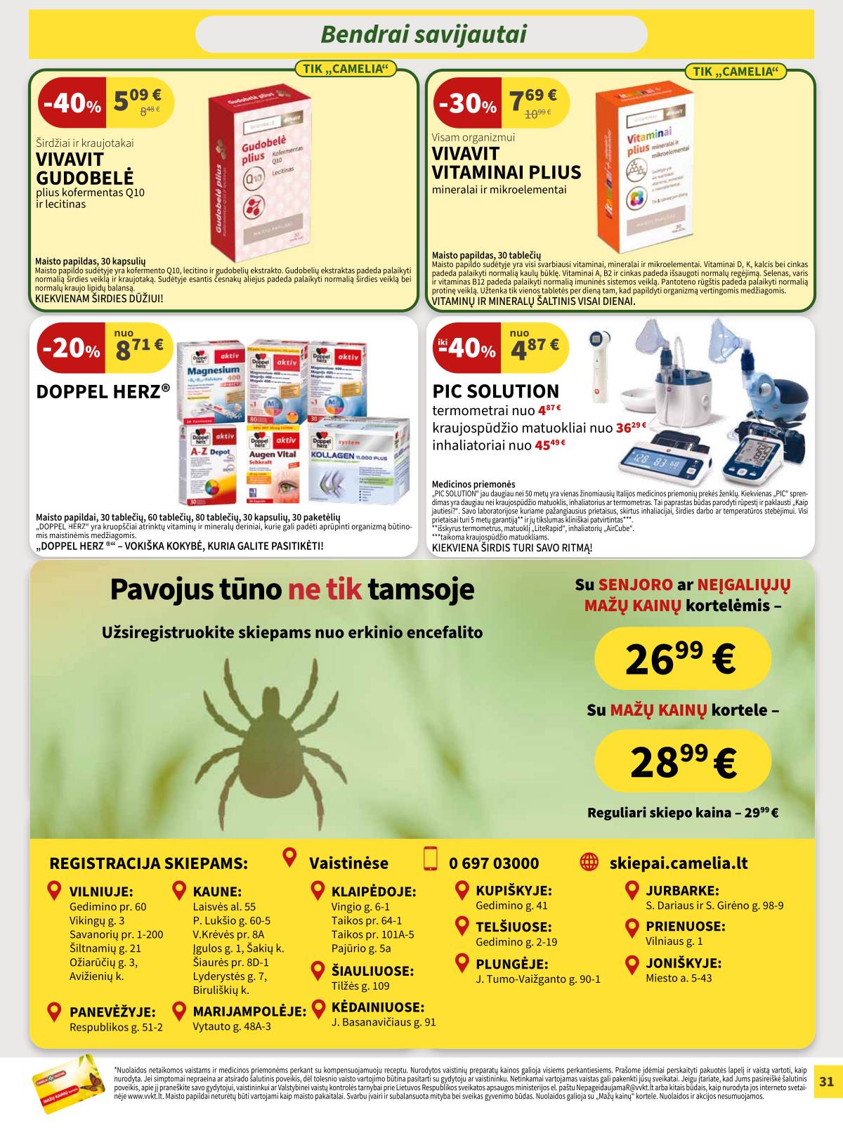 Camelia - Camelia akcijų leidinys 31 puslapis