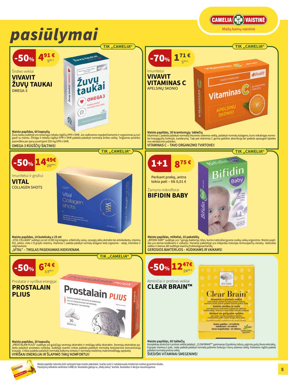 Camelia - Camelia akcijų leidinys 5 puslapis