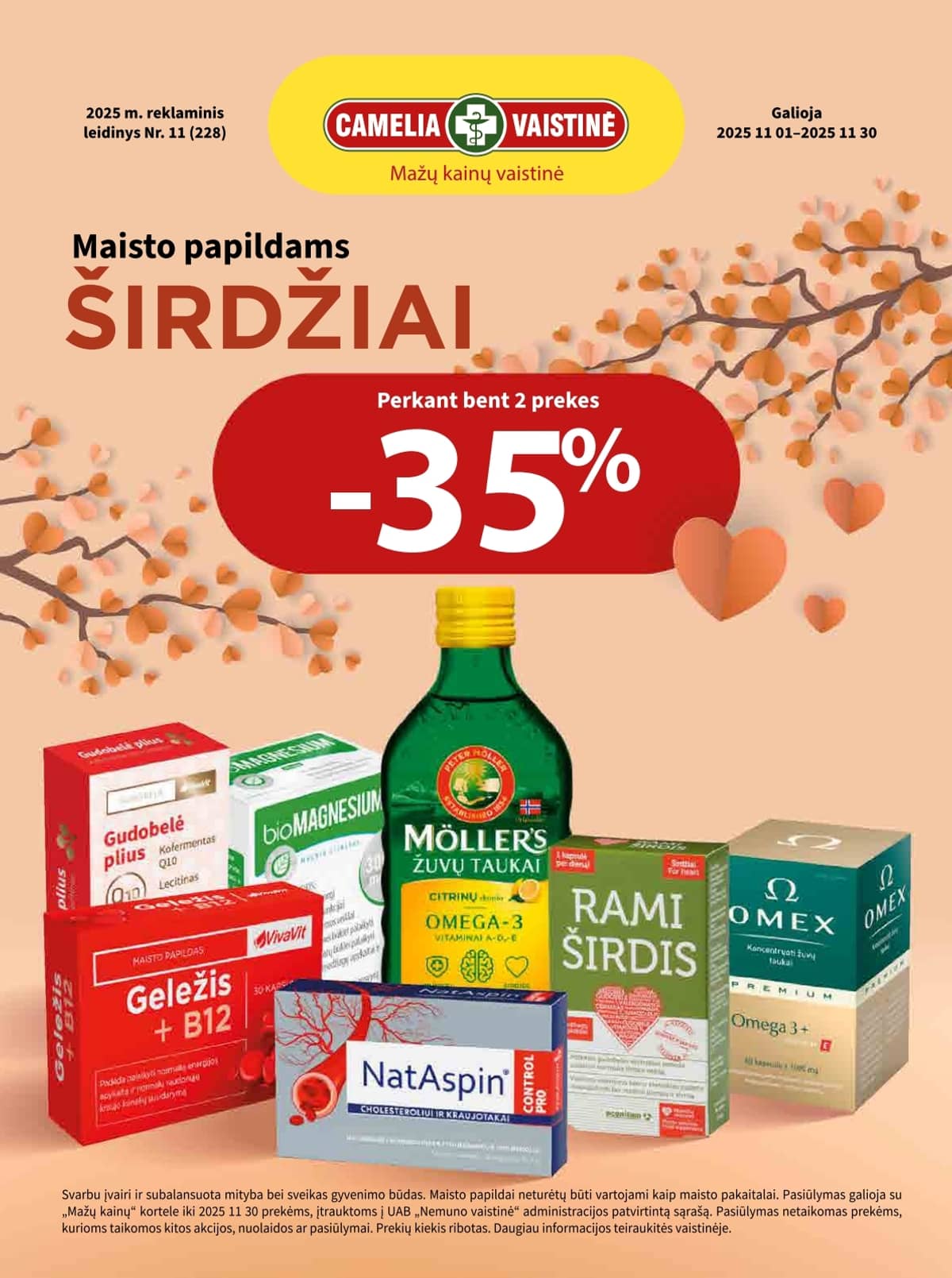 Camelia - Camelia akcijų leidinys 1 puslapis