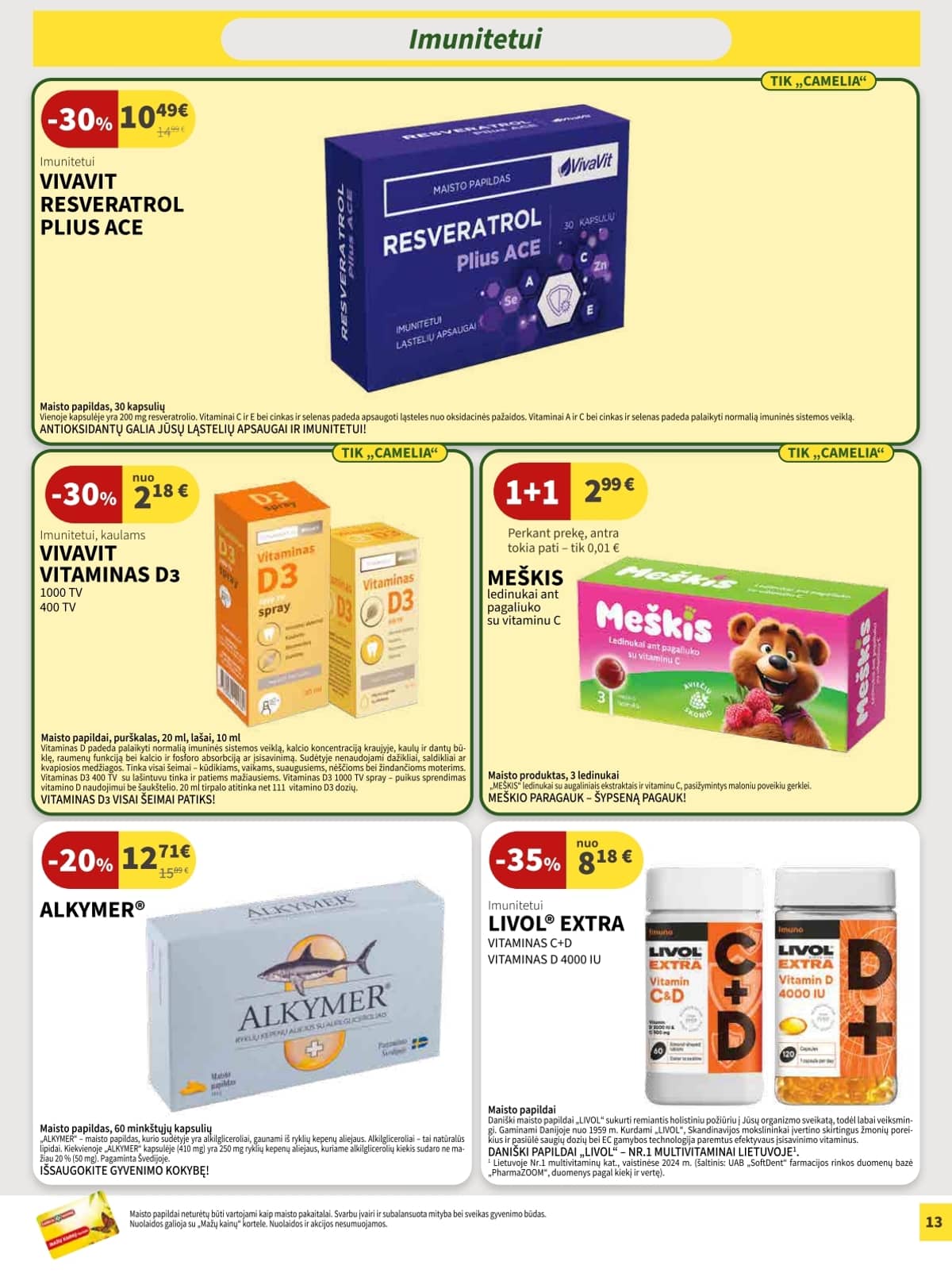 Camelia - Camelia akcijų leidinys 13 puslapis