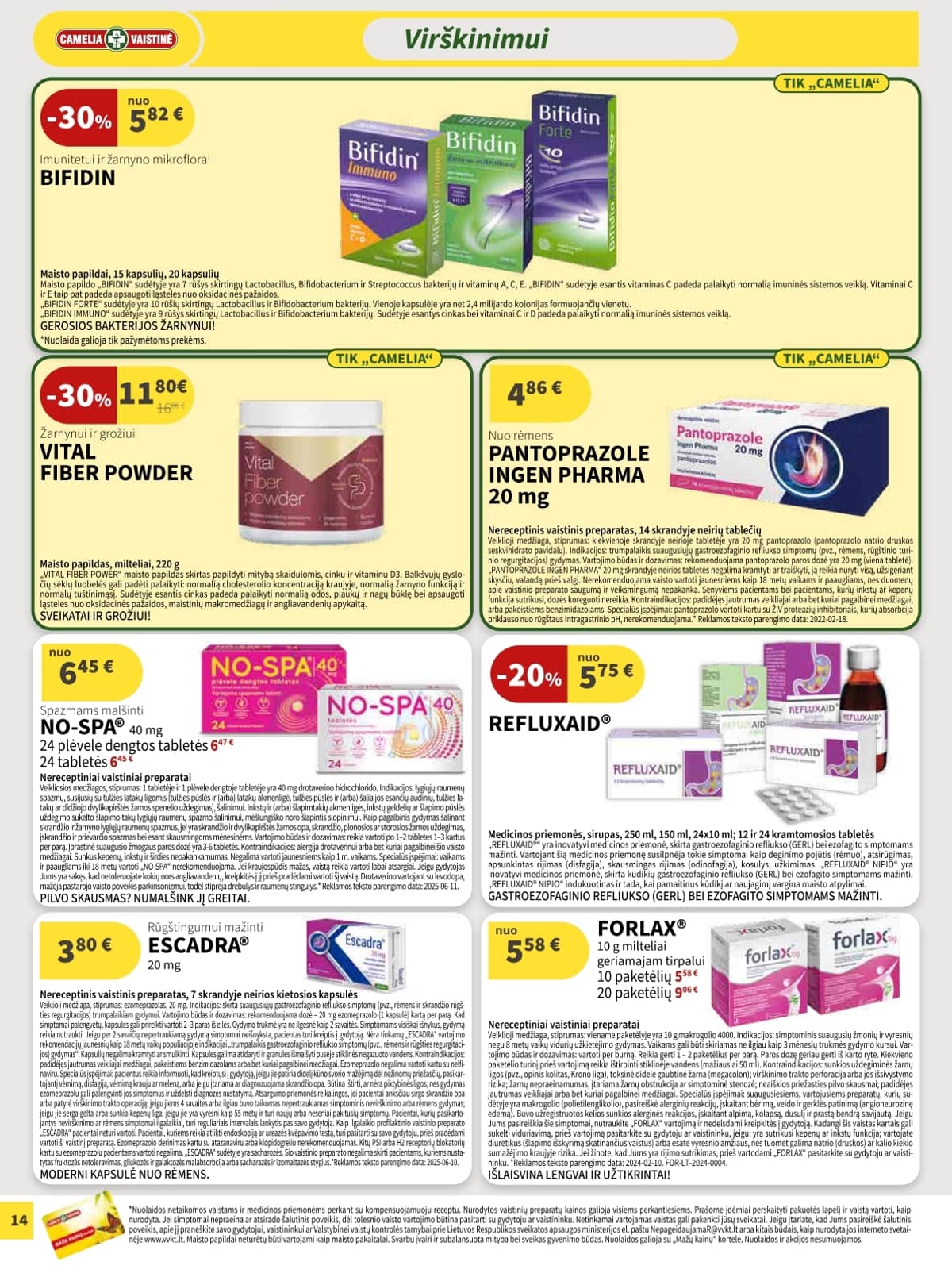 Camelia - Camelia akcijų leidinys 14 puslapis