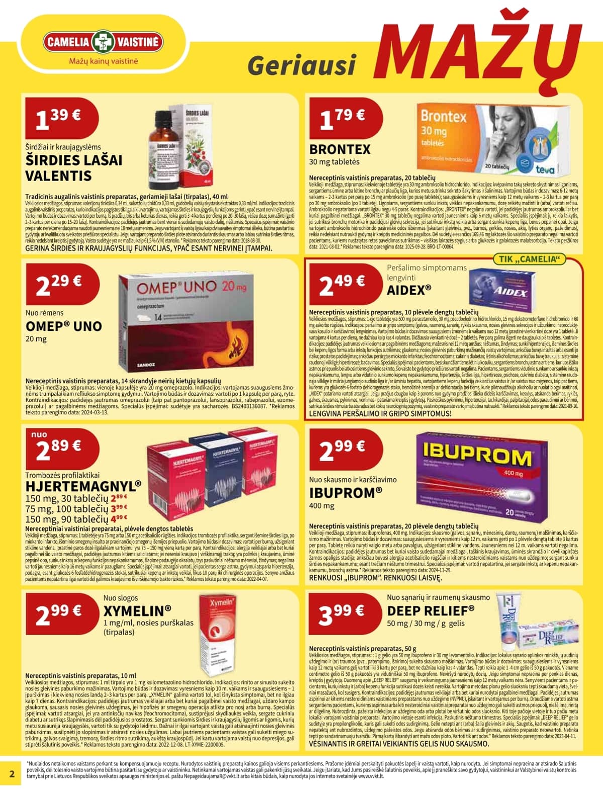 Camelia - Camelia akcijų leidinys 2 puslapis