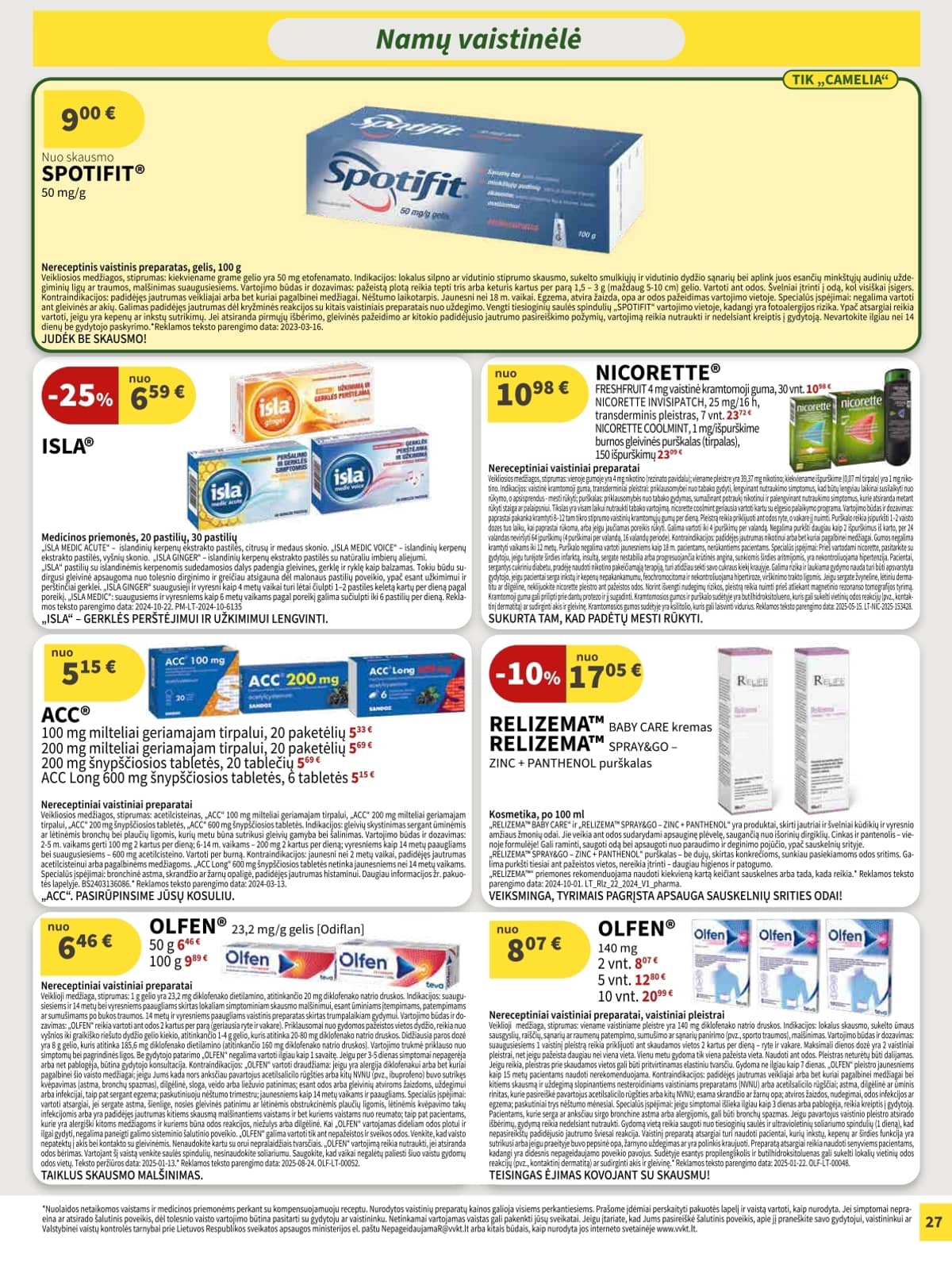 Camelia - Camelia akcijų leidinys 27 puslapis