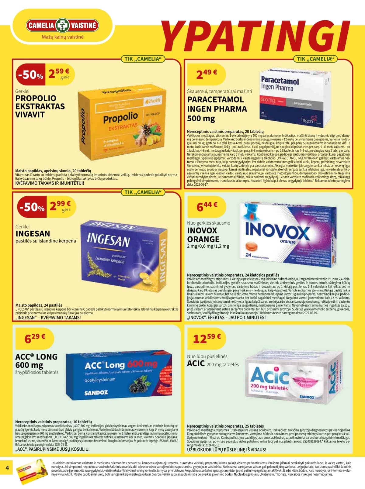 Camelia - Camelia akcijų leidinys 4 puslapis