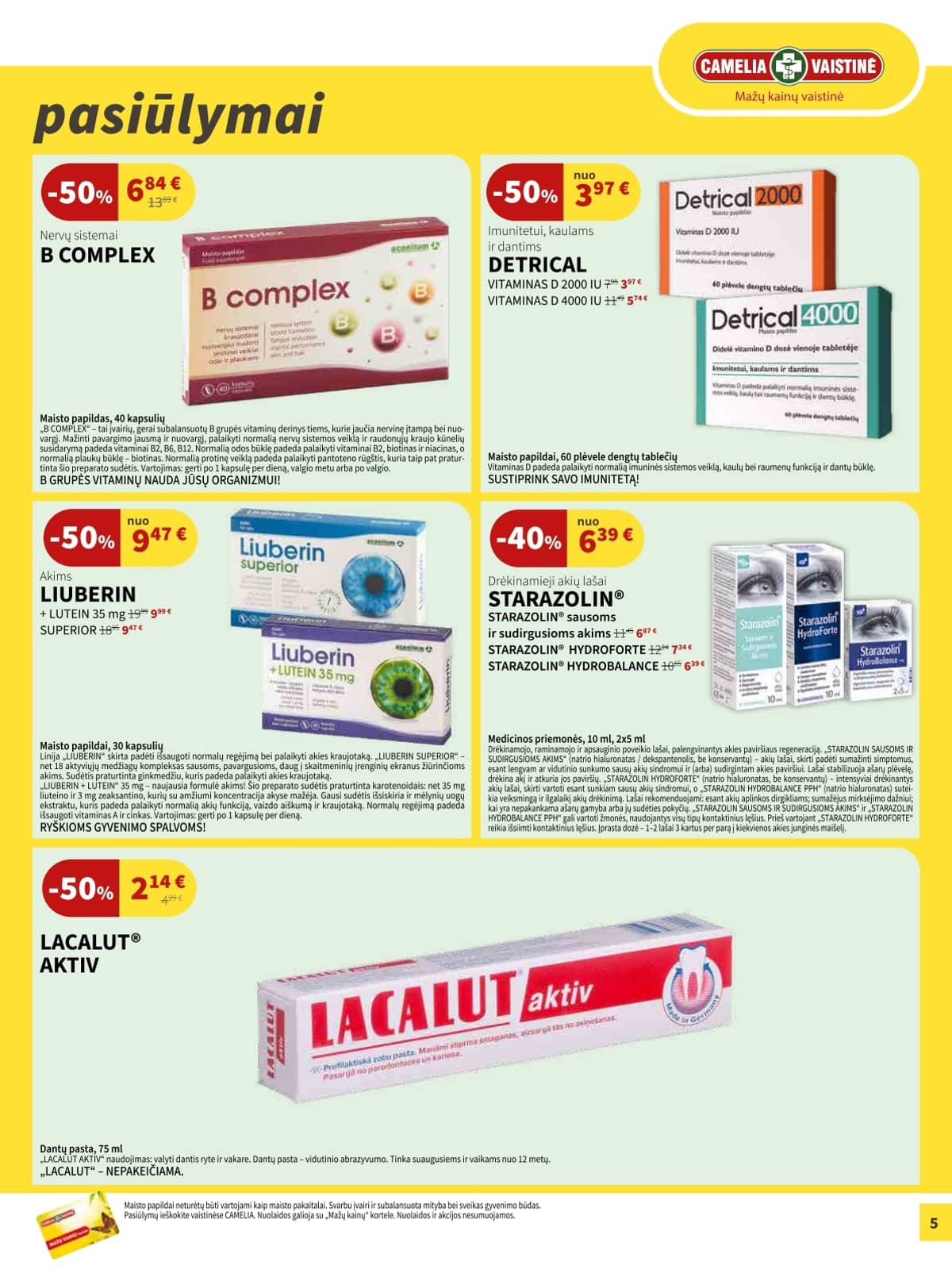 Camelia - Camelia akcijų leidinys 5 puslapis