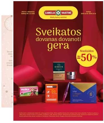 Camelia - Camelia akcijų leidinys 2025-12-01 – 2025-12-31