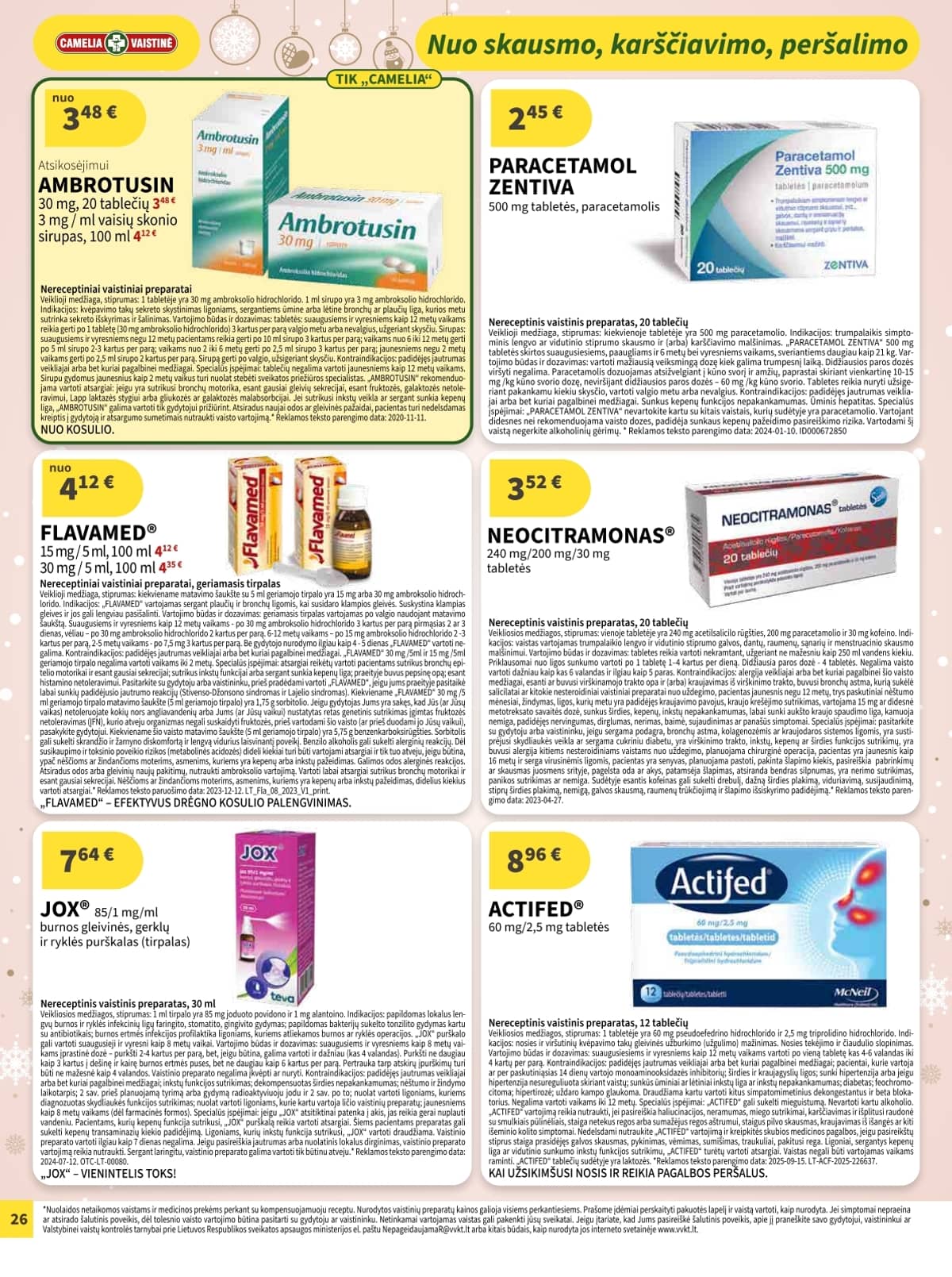 Camelia - Camelia akcijų leidinys 26 puslapis