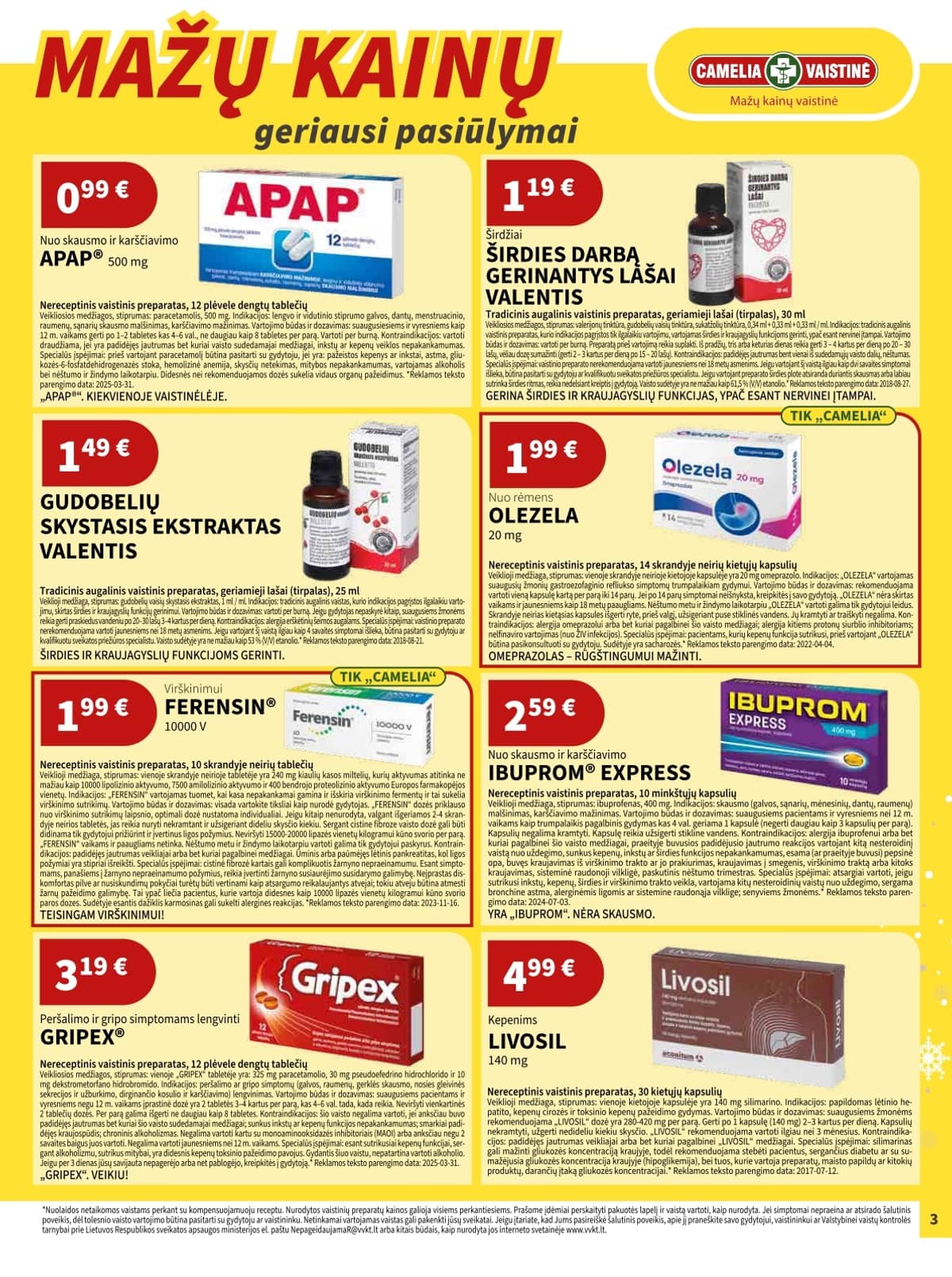 Camelia - Camelia akcijų leidinys 3 puslapis