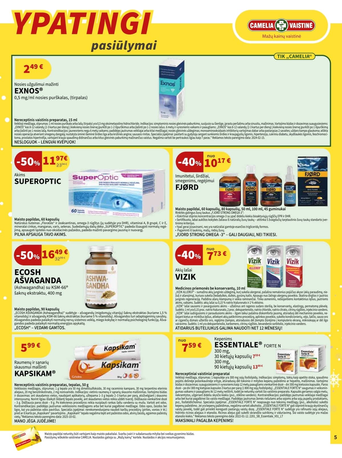 Camelia - Camelia akcijų leidinys 5 puslapis