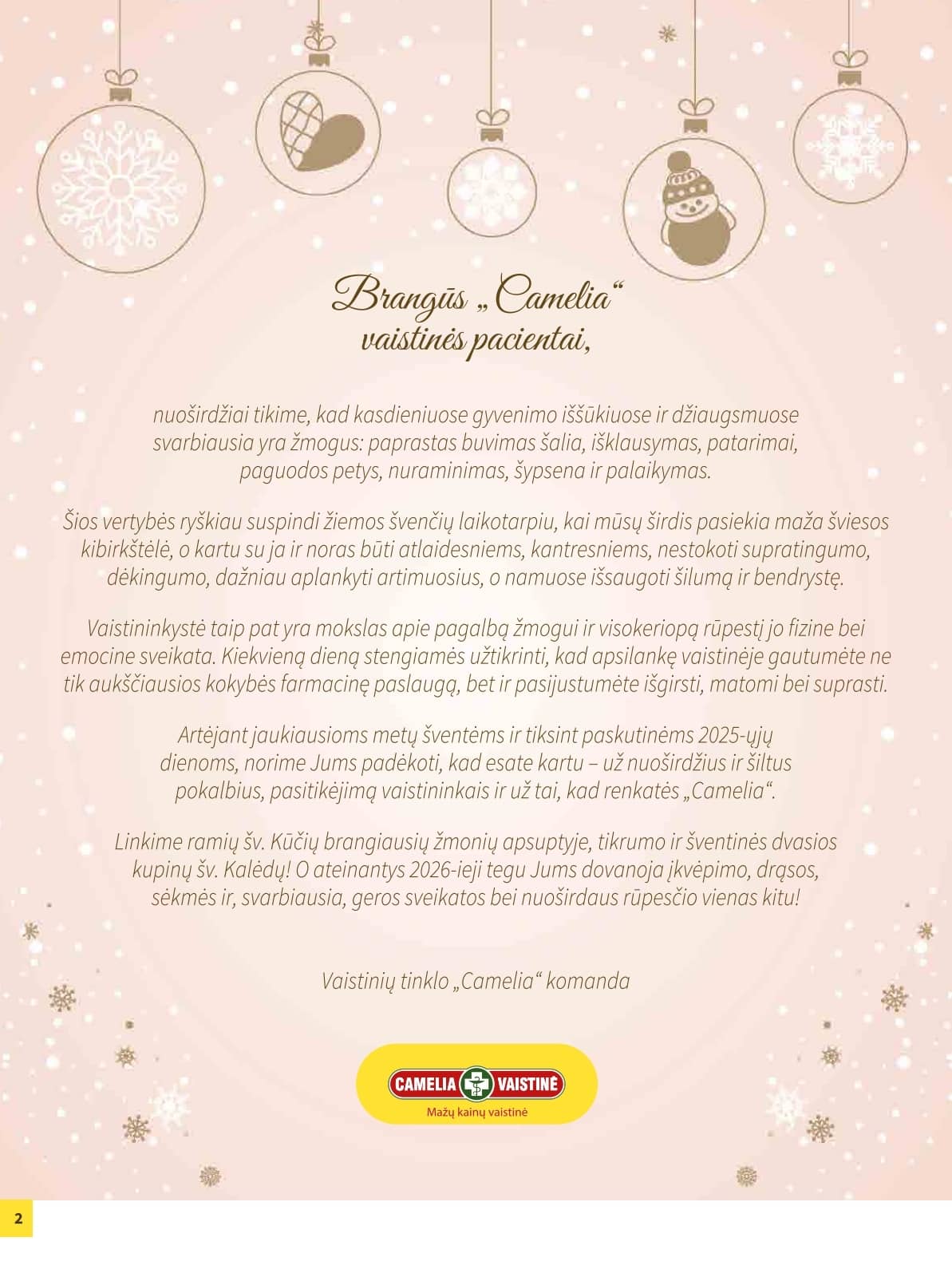 Camelia - Camelia akcijų leidinys 2 puslapis