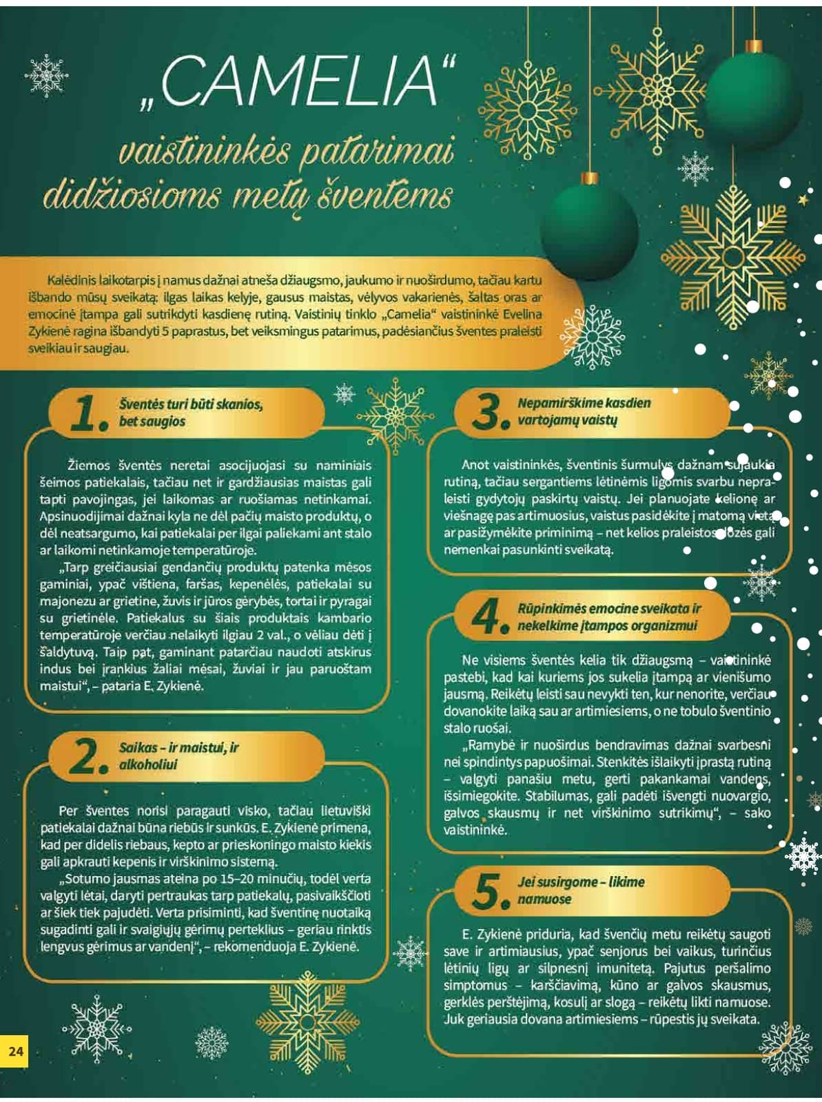 Camelia - Camelia akcijų leidinys 24 puslapis