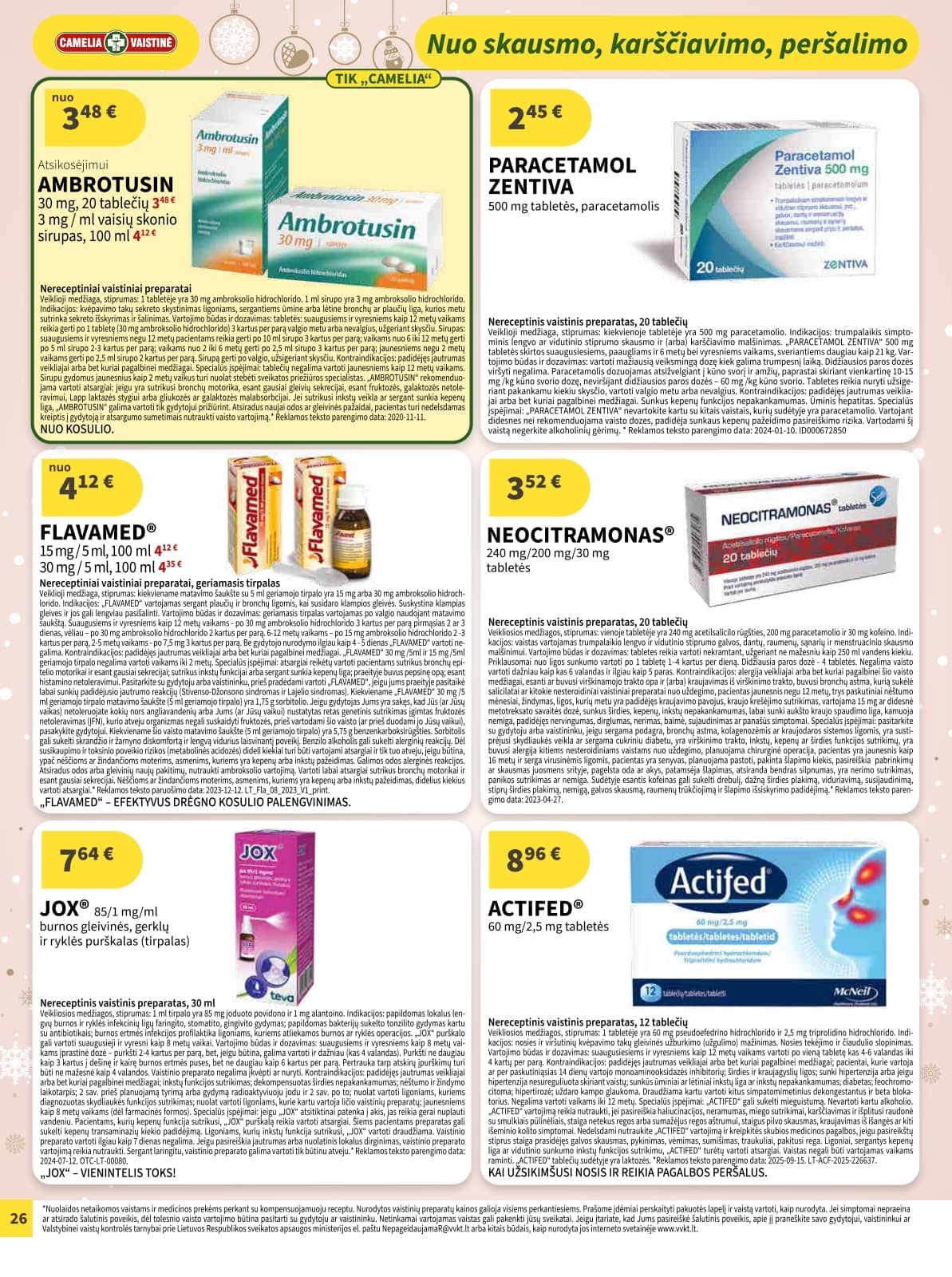 Camelia - Camelia akcijų leidinys 26 puslapis