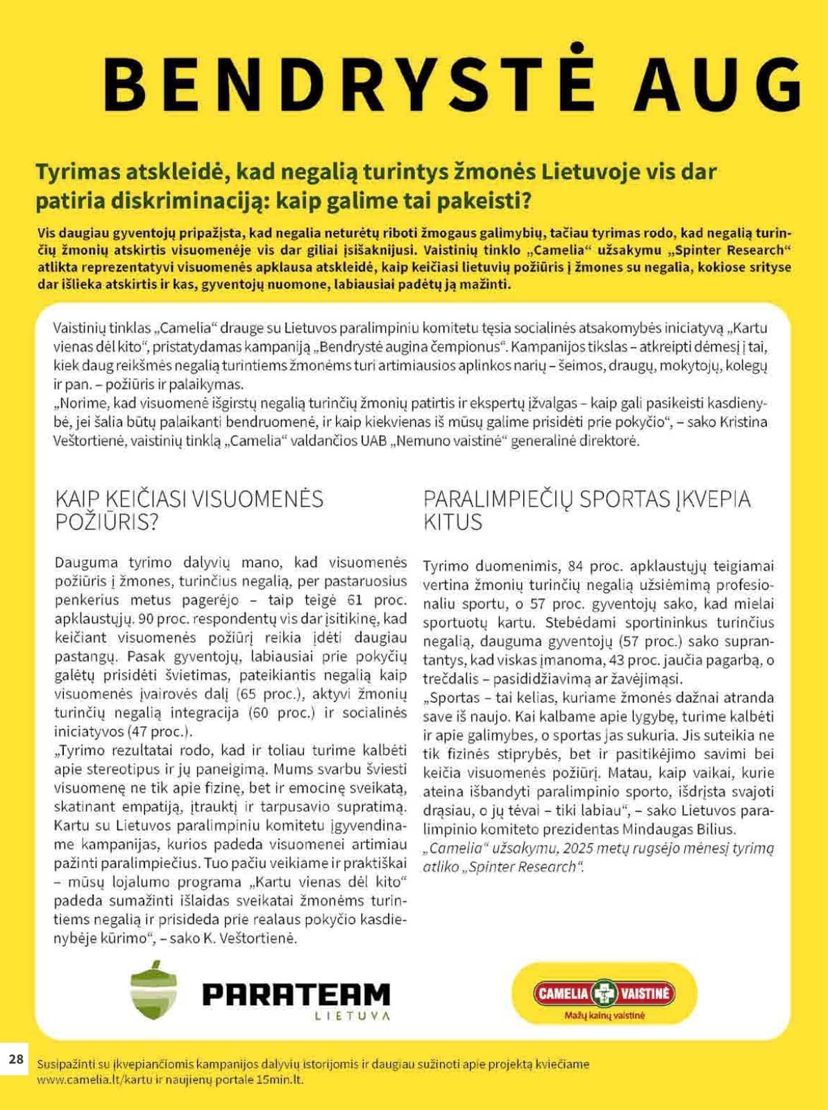 Camelia - Camelia akcijų leidinys 28 puslapis