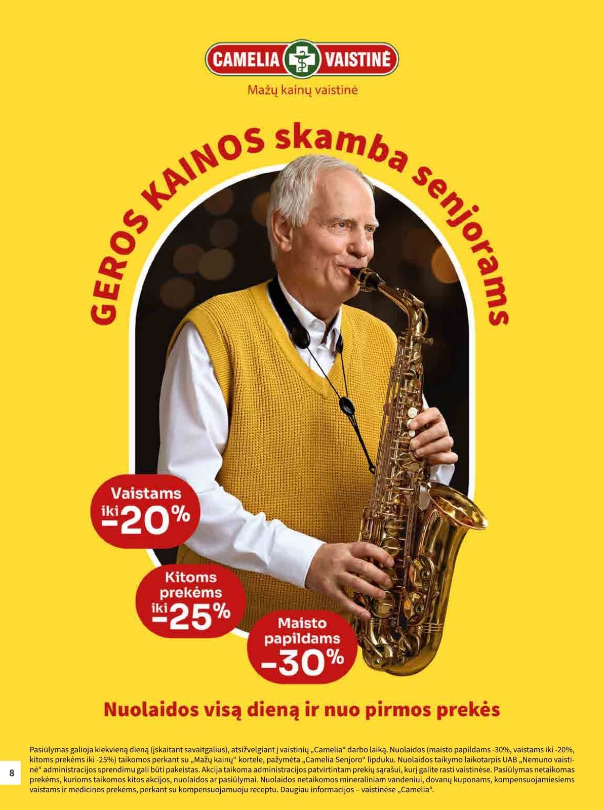 Camelia - Camelia akcijų leidinys 8 puslapis