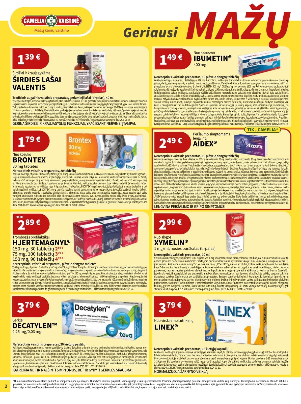 Camelia - Camelia akcijų leidinys 2 puslapis