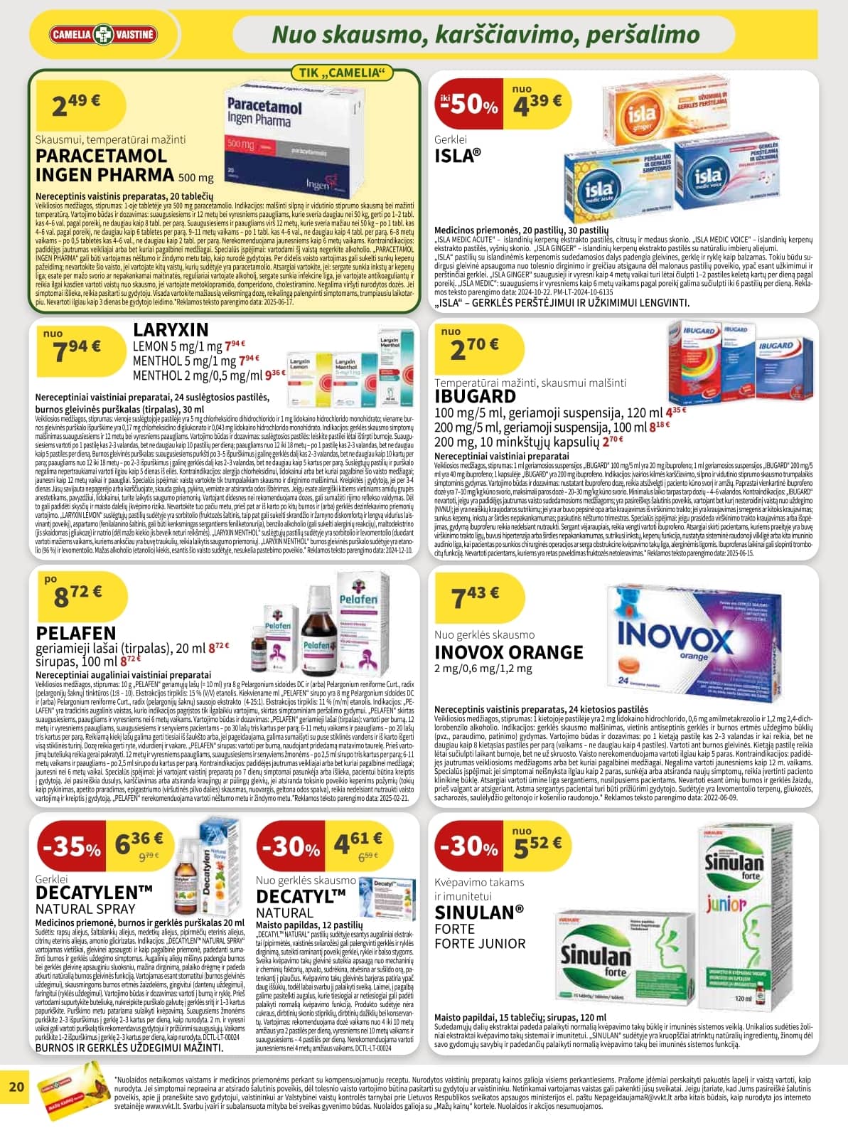 Camelia - Camelia akcijų leidinys 20 puslapis