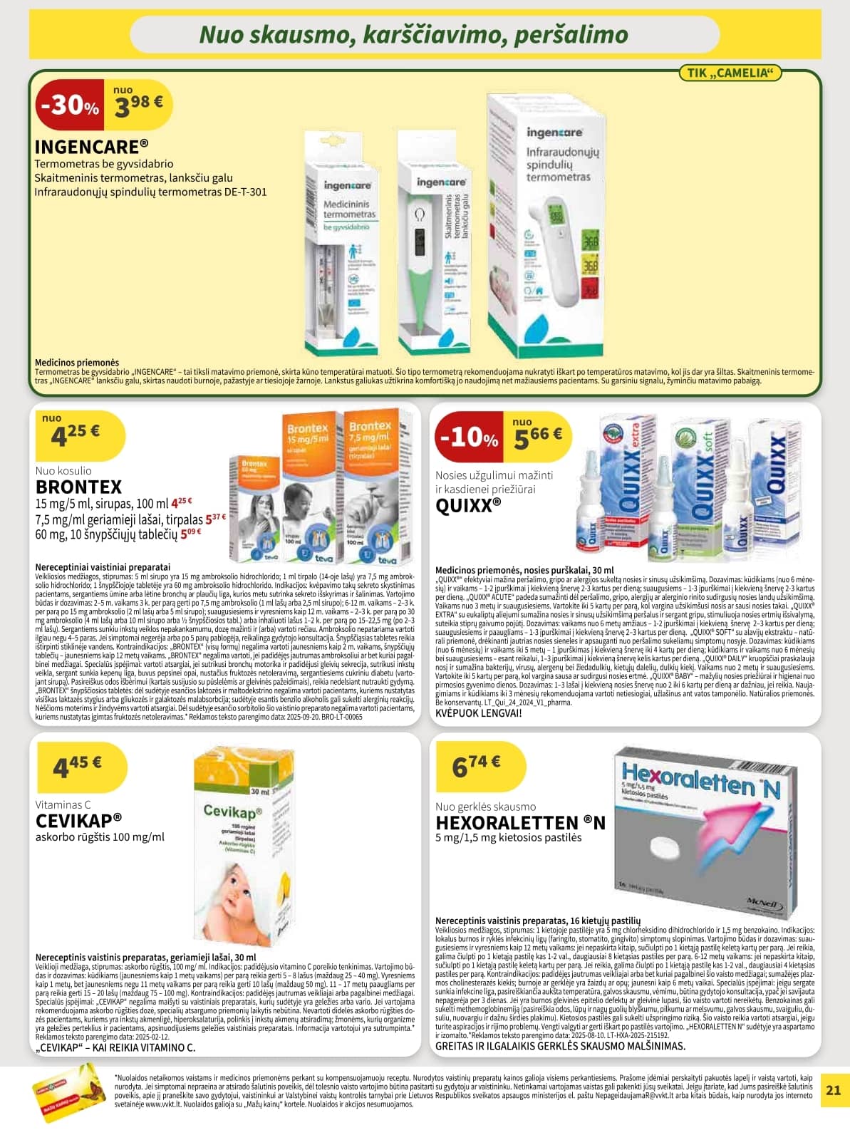 Camelia - Camelia akcijų leidinys 21 puslapis