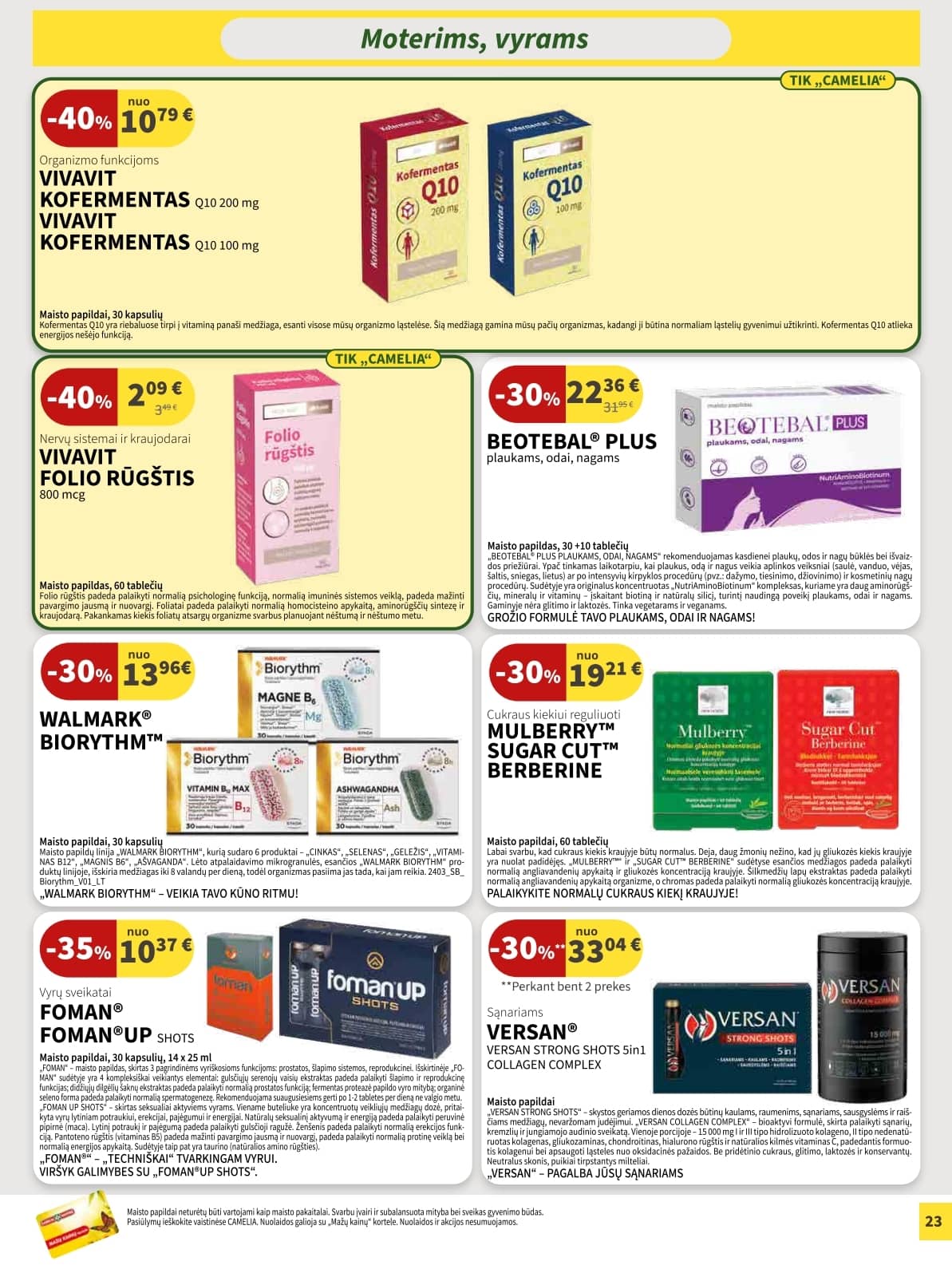 Camelia - Camelia akcijų leidinys 23 puslapis