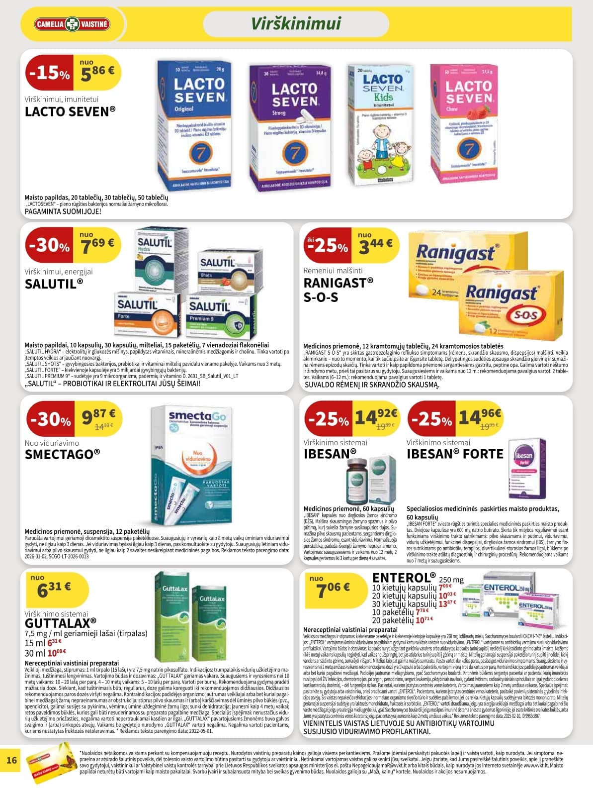 Camelia - Camelia akcijų leidinys 16 puslapis