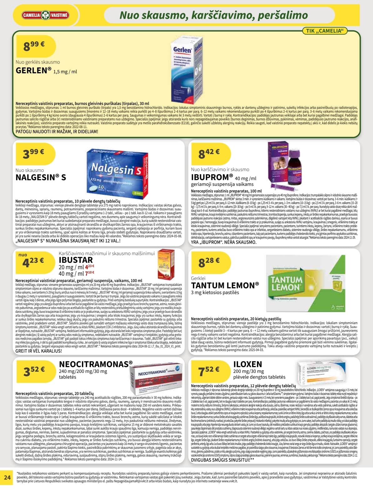 Camelia - Camelia akcijų leidinys 24 puslapis