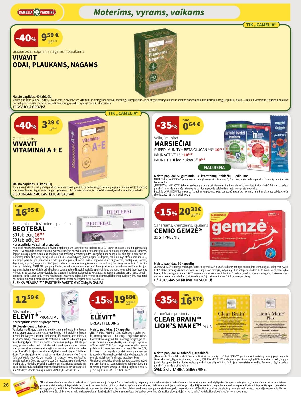 Camelia - Camelia akcijų leidinys 26 puslapis