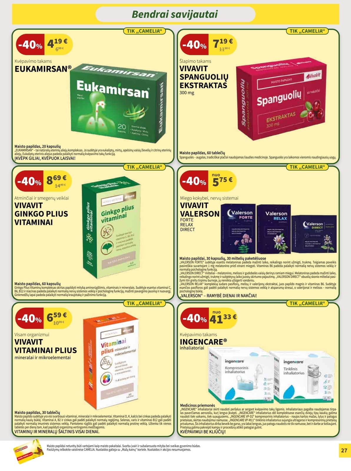 Camelia - Camelia akcijų leidinys 27 puslapis