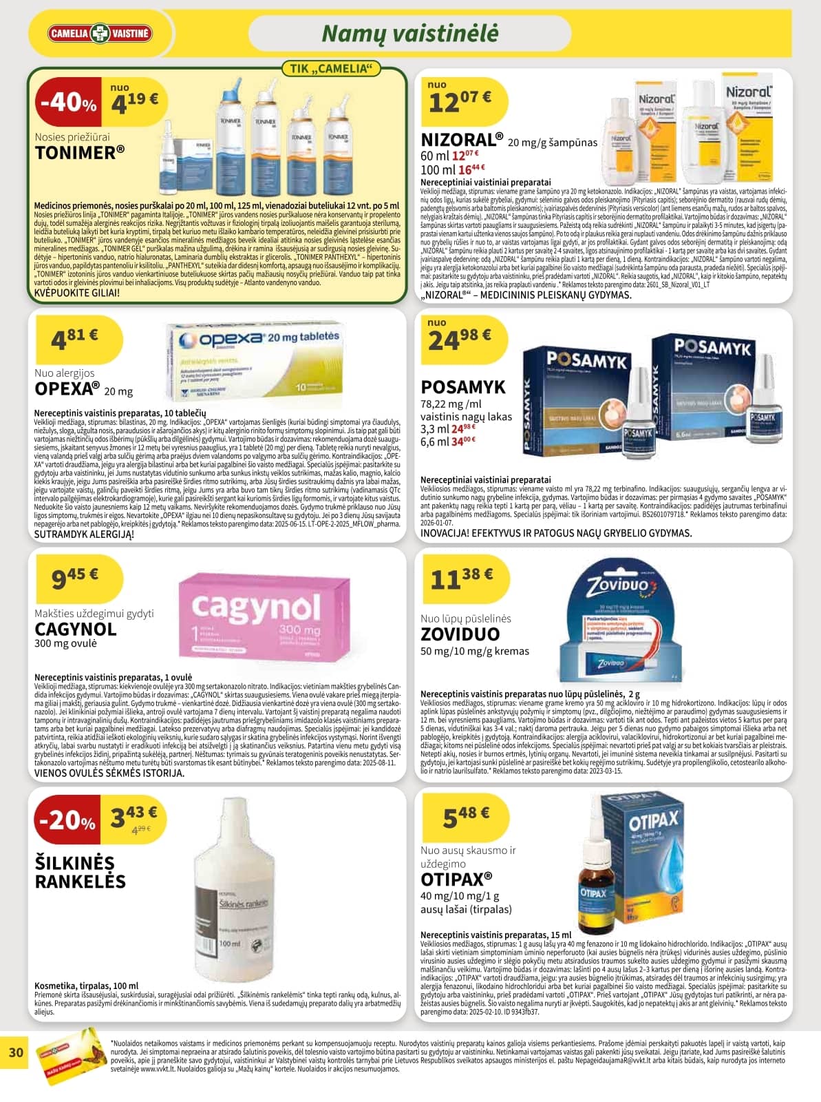 Camelia - Camelia akcijų leidinys 30 puslapis