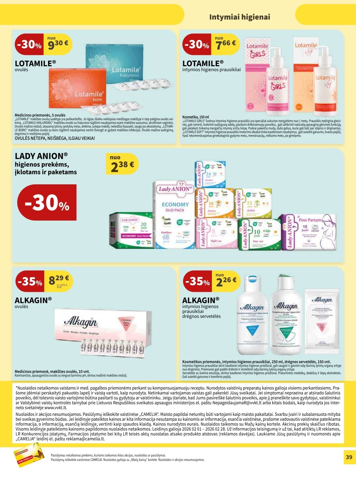 Camelia - Camelia akcijų leidinys 39 puslapis