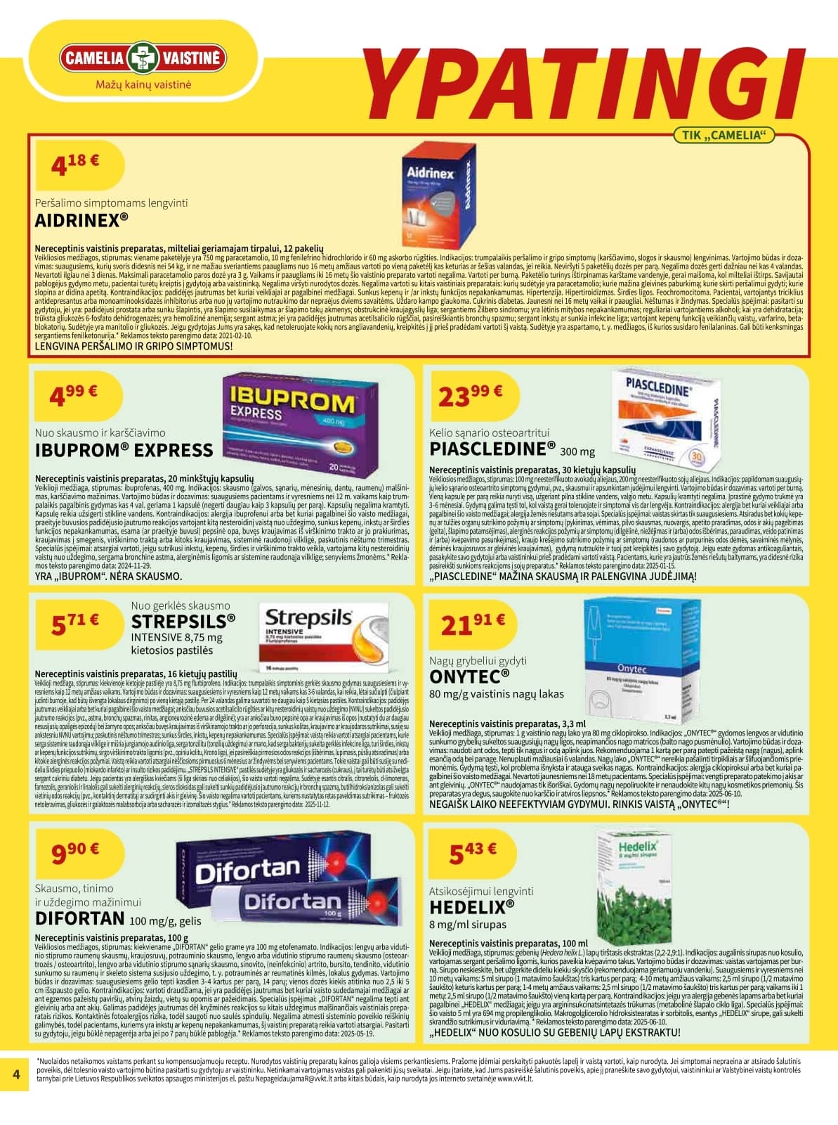 Camelia - Camelia akcijų leidinys 4 puslapis