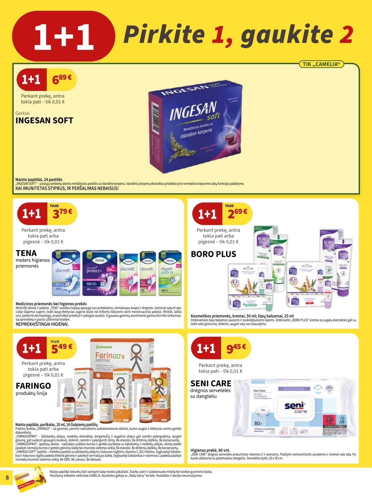 Camelia - Camelia akcijų leidinys 8 puslapis