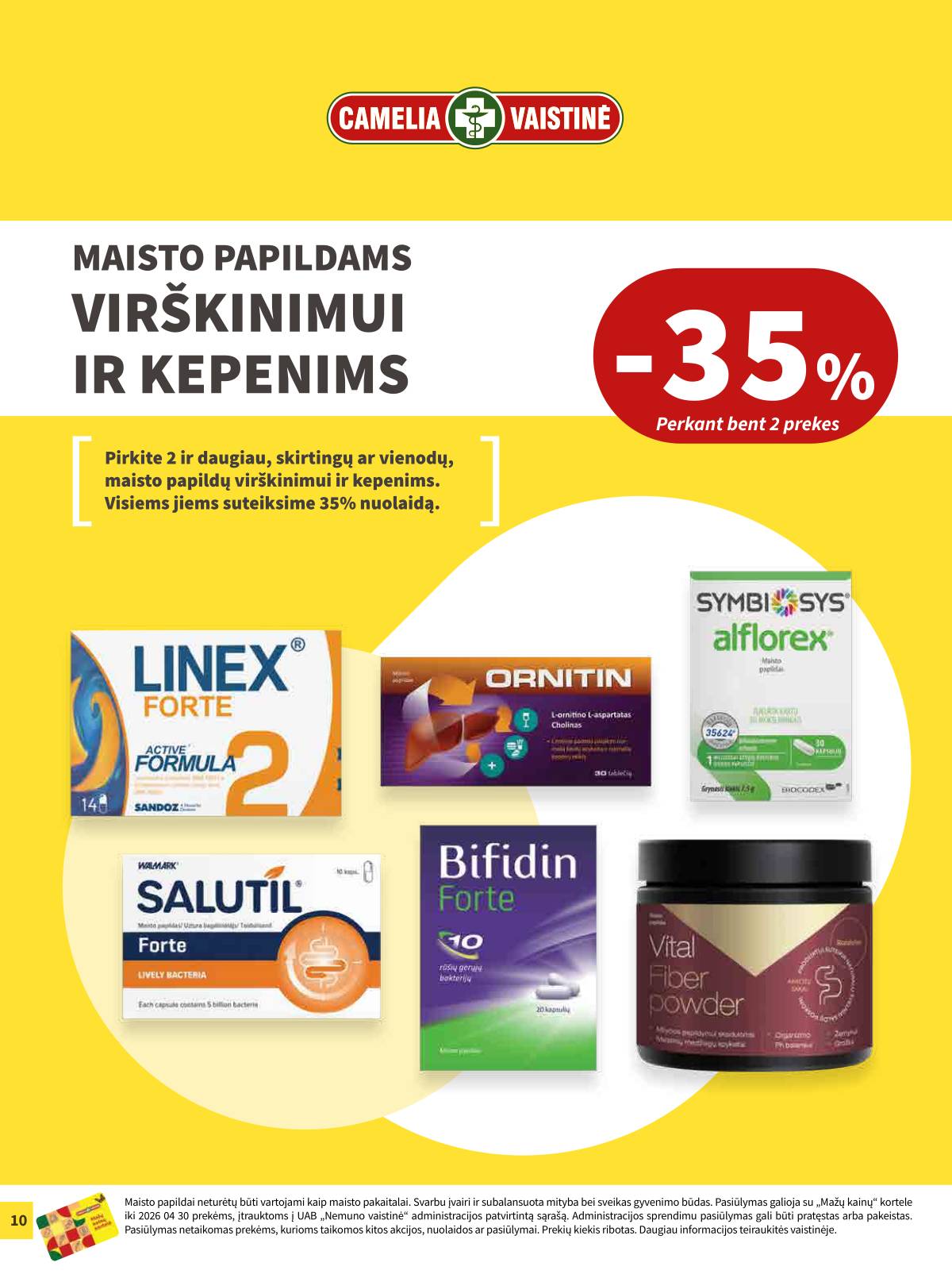 Camelia - Camelia vaistinė akcijų leidinys | 2026-04-01 - 2026-04-30 10 puslapis