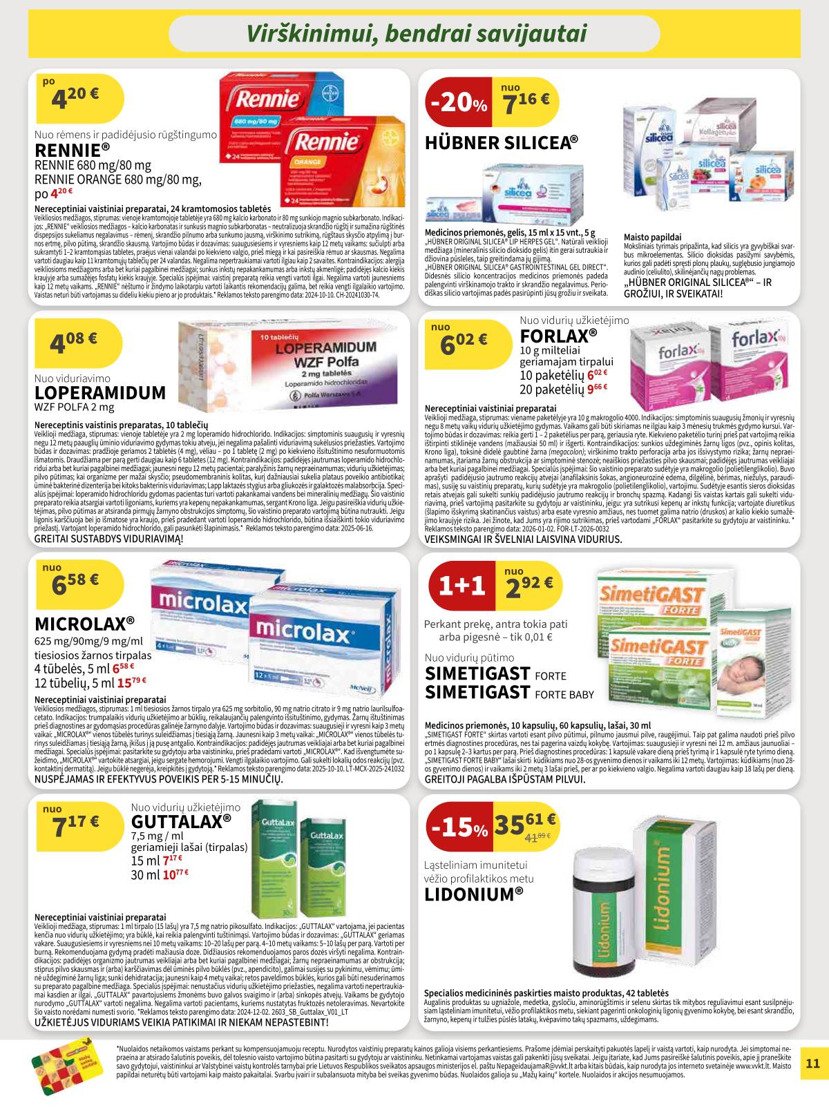 Camelia - Camelia vaistinė akcijų leidinys | 2026-04-01 - 2026-04-30 11 puslapis