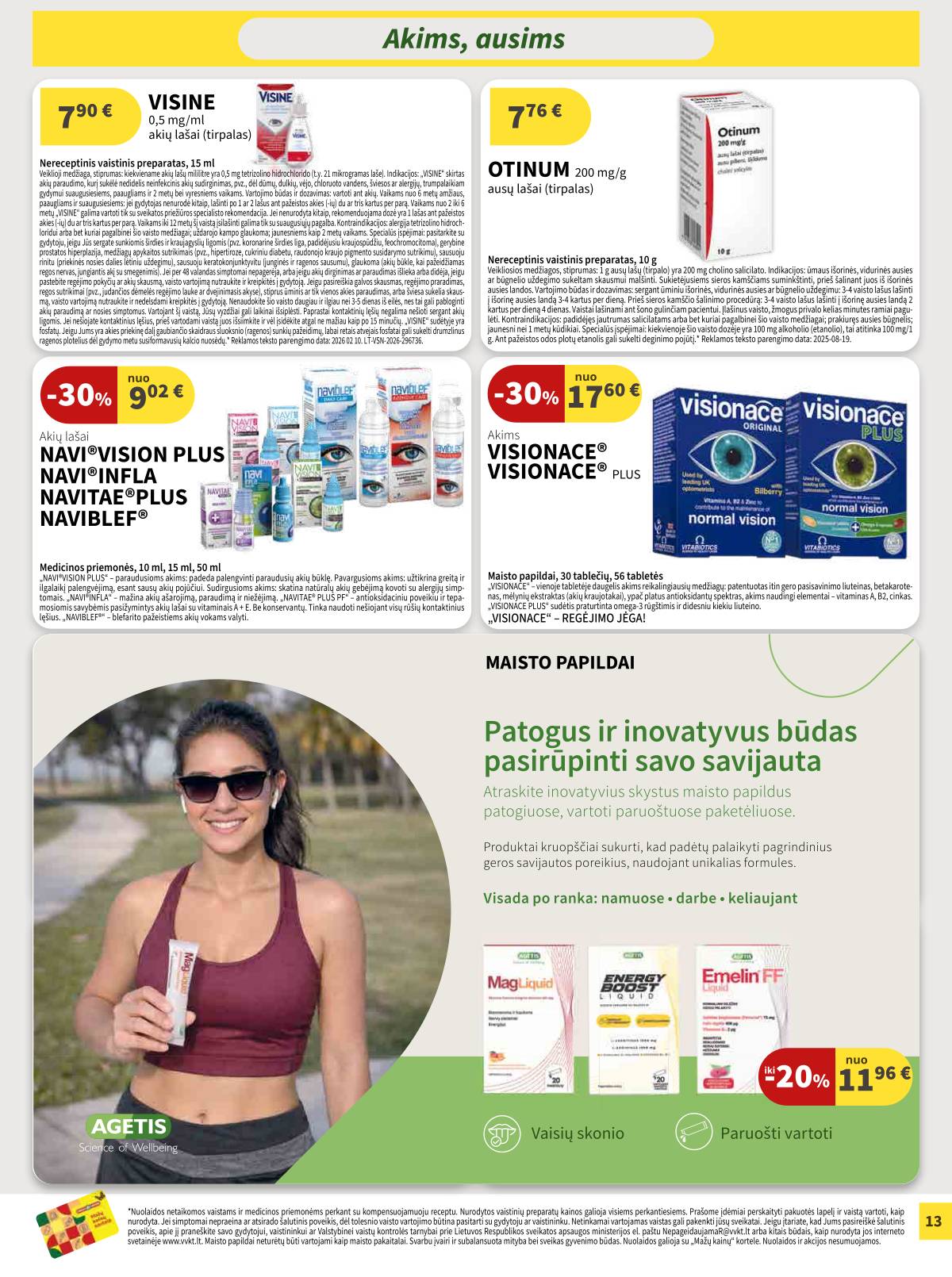 Camelia - Camelia vaistinė akcijų leidinys | 2026-04-01 - 2026-04-30 13 puslapis