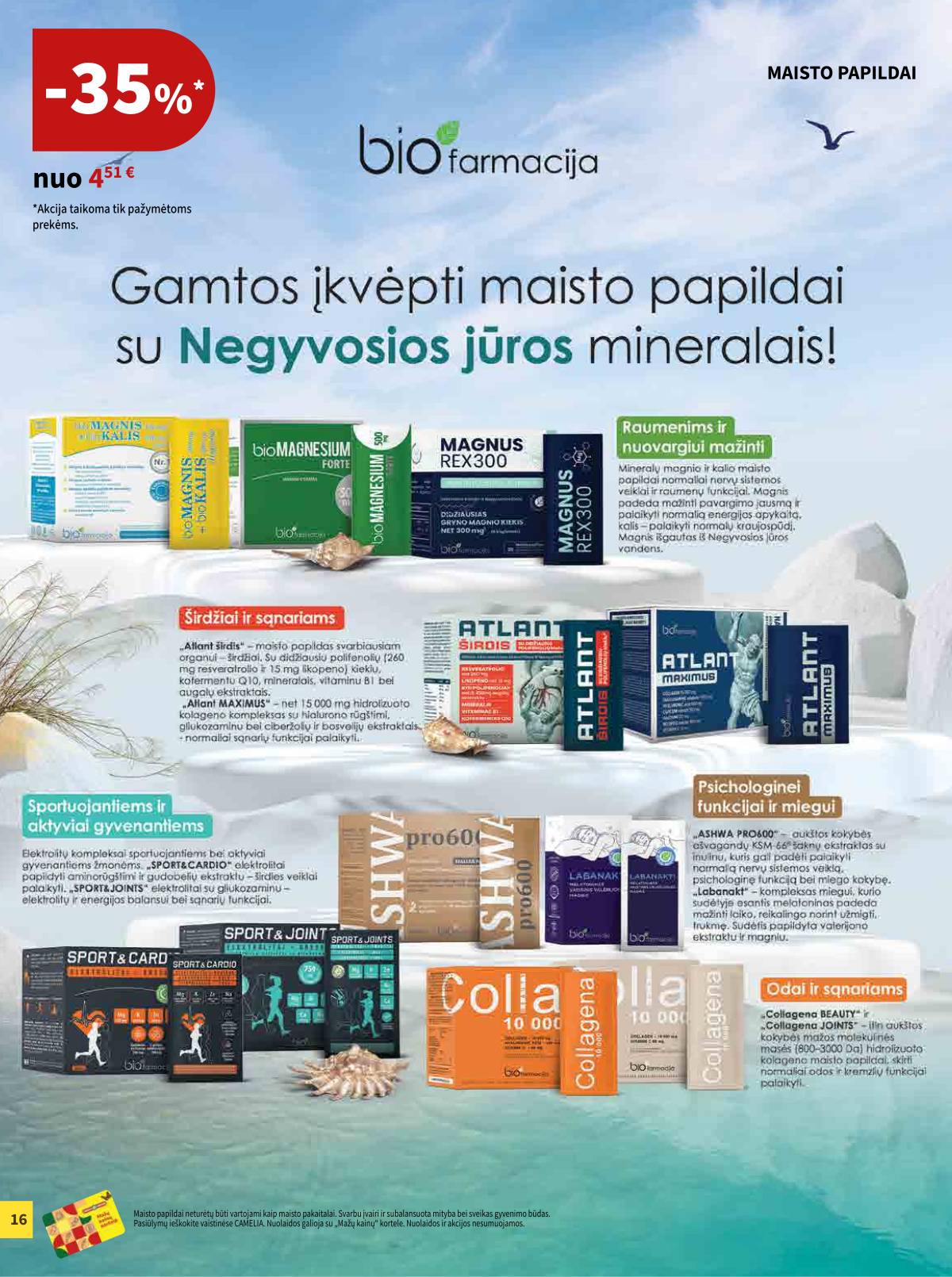 Camelia - Camelia vaistinė akcijų leidinys | 2026-04-01 - 2026-04-30 16 puslapis