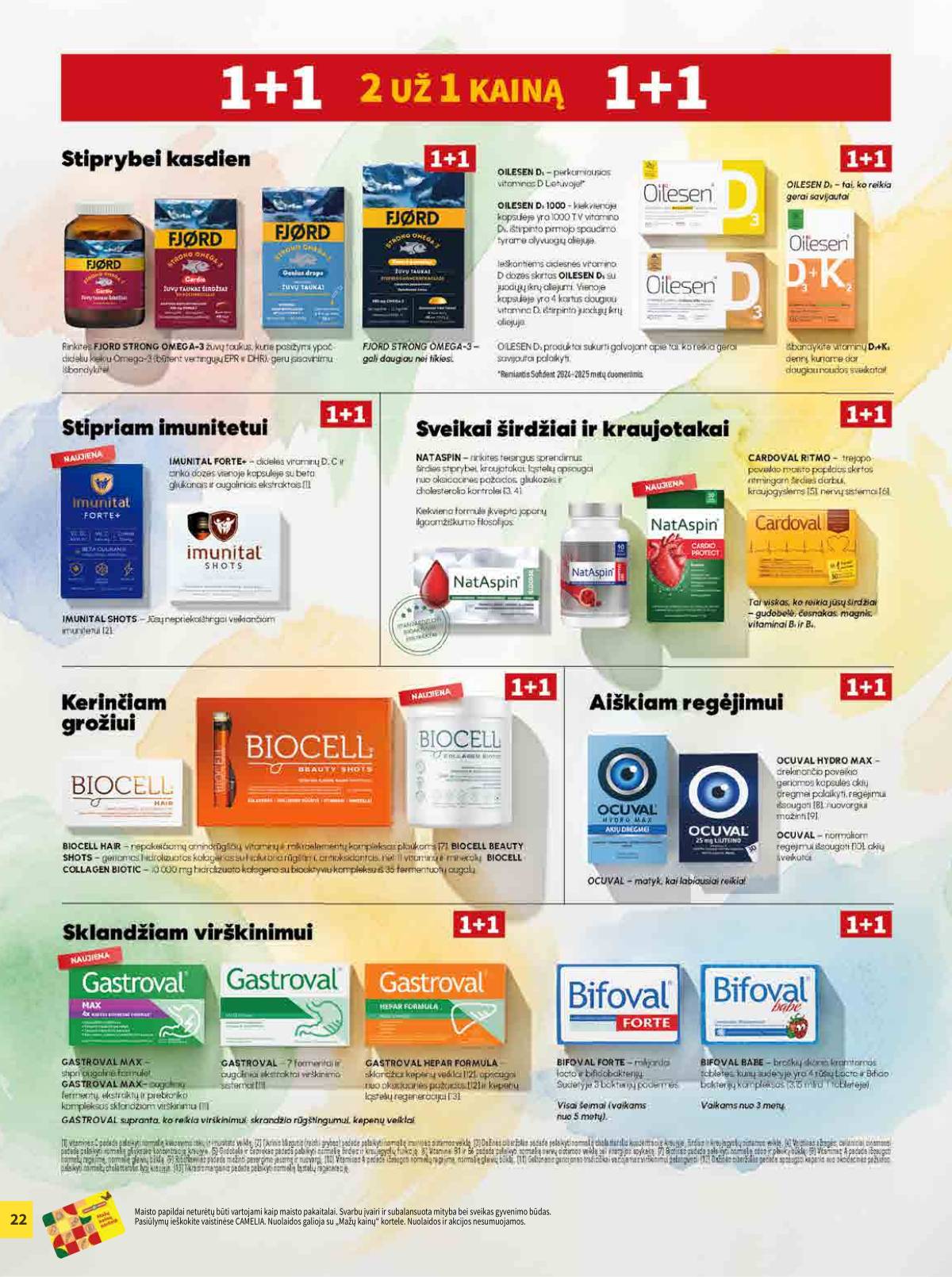 Camelia - Camelia vaistinė akcijų leidinys | 2026-04-01 - 2026-04-30 22 puslapis