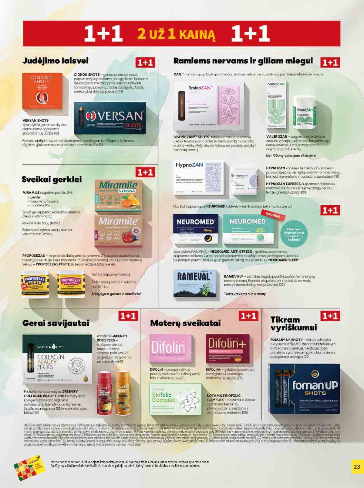 Camelia - Camelia vaistinė akcijų leidinys | 2026-04-01 - 2026-04-30 23 puslapis