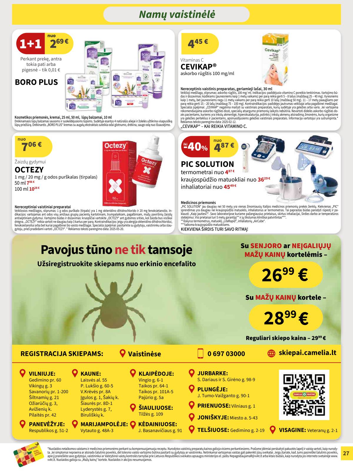 Camelia - Camelia vaistinė akcijų leidinys | 2026-04-01 - 2026-04-30 27 puslapis