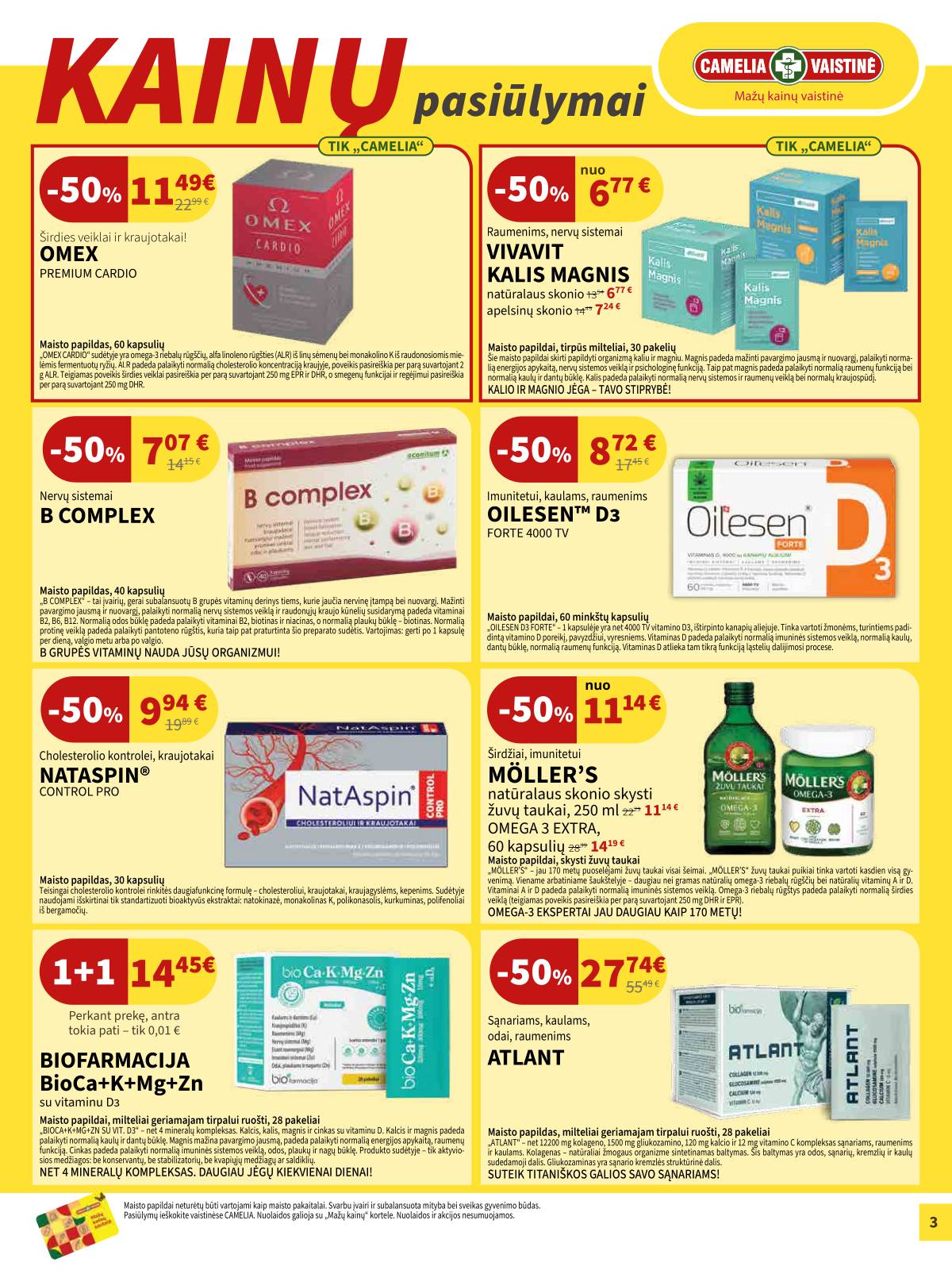 Camelia - Camelia vaistinė akcijų leidinys | 2026-04-01 - 2026-04-30 3 puslapis