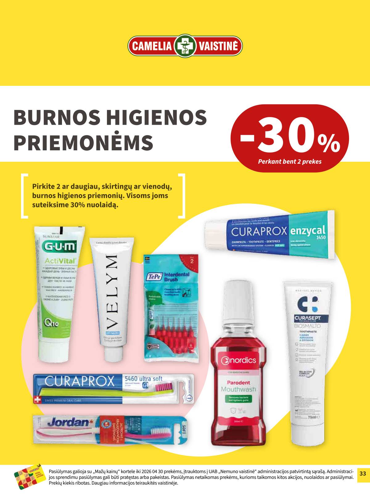 Camelia - Camelia vaistinė akcijų leidinys | 2026-04-01 - 2026-04-30 33 puslapis