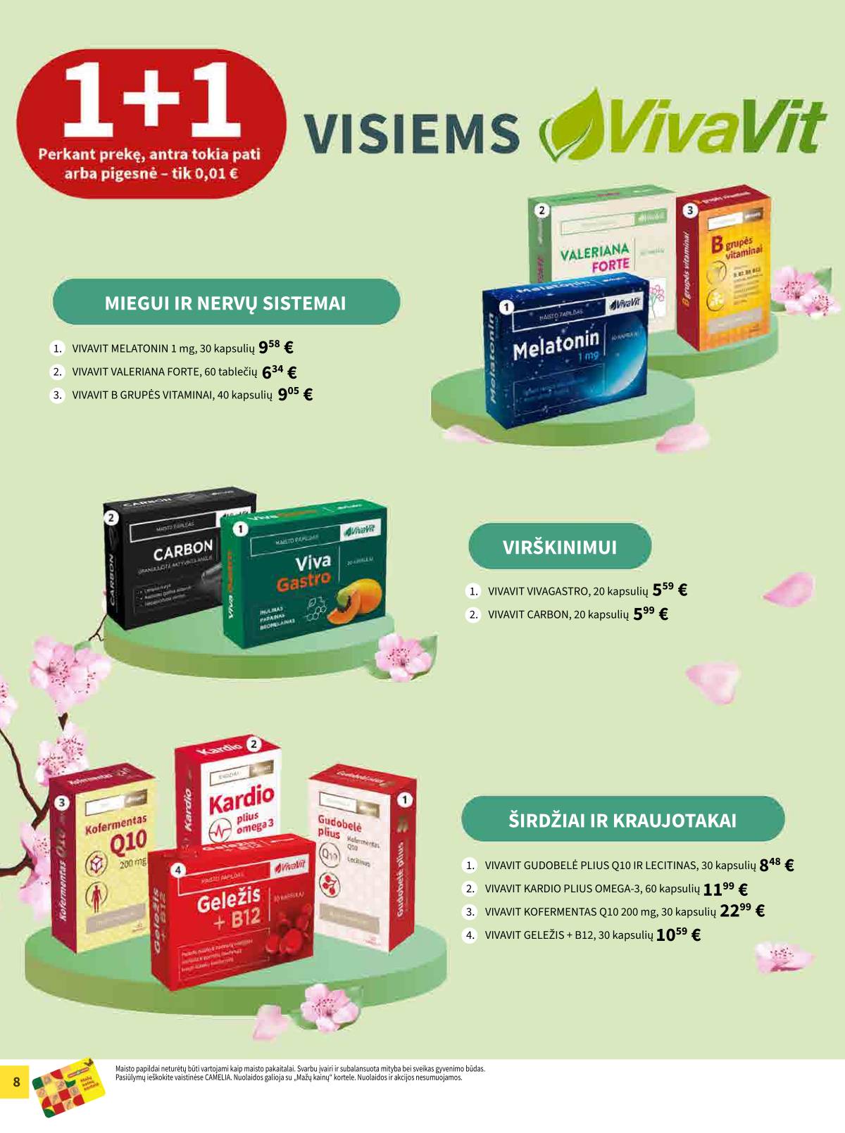 Camelia - Camelia vaistinė akcijų leidinys | 2026-04-01 - 2026-04-30 8 puslapis