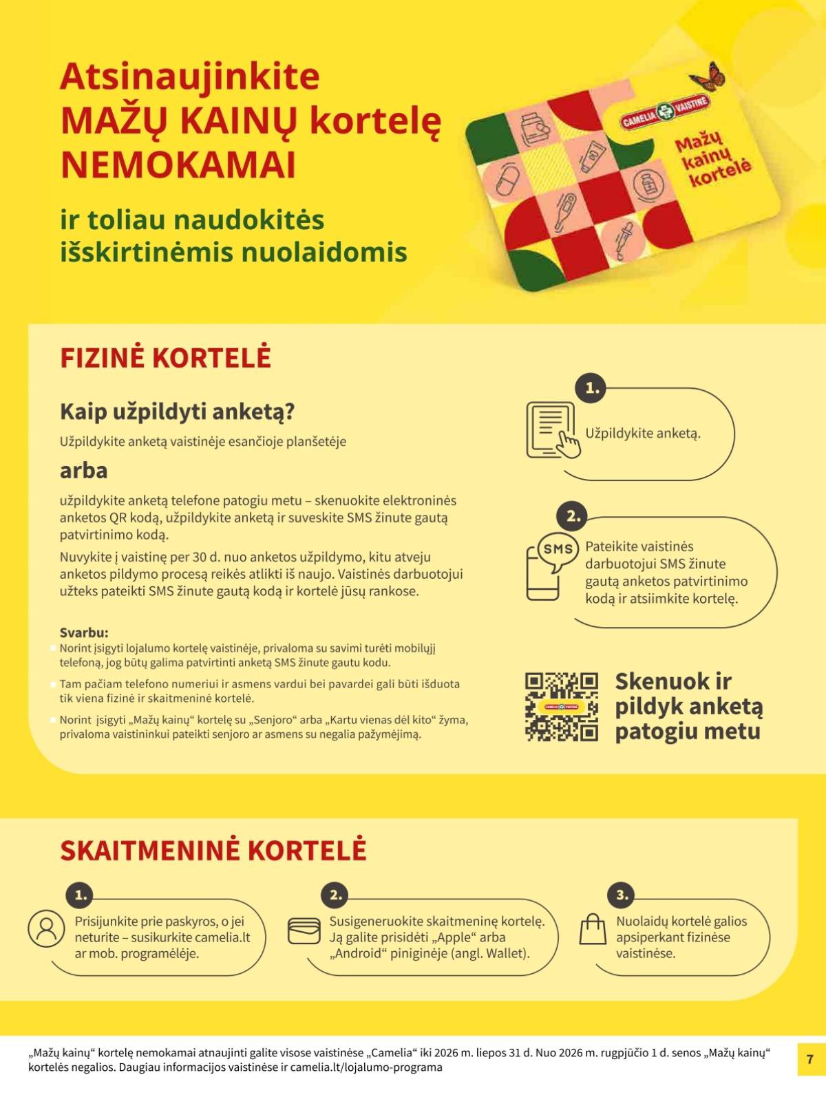 Camelia - Camelia vaistinė akcijų ir nuolaidų leidinys | 2026-05-01 - 2026-05-31 7 puslapis