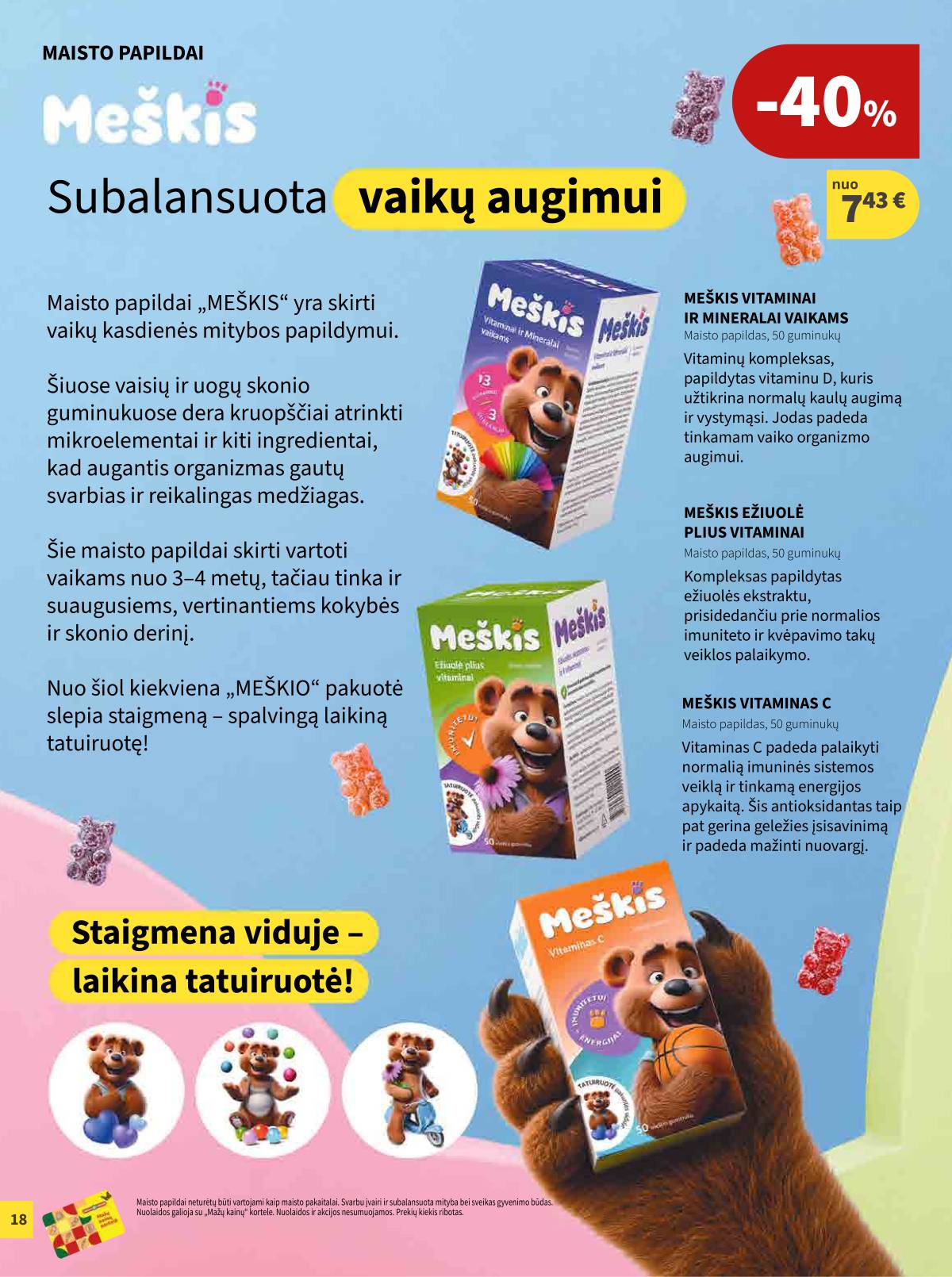Camelia - Camelia vaistinė rugpjūčio mėn. akcijų leidinys | 2026-08-01 - 2026-08-31 18 puslapis