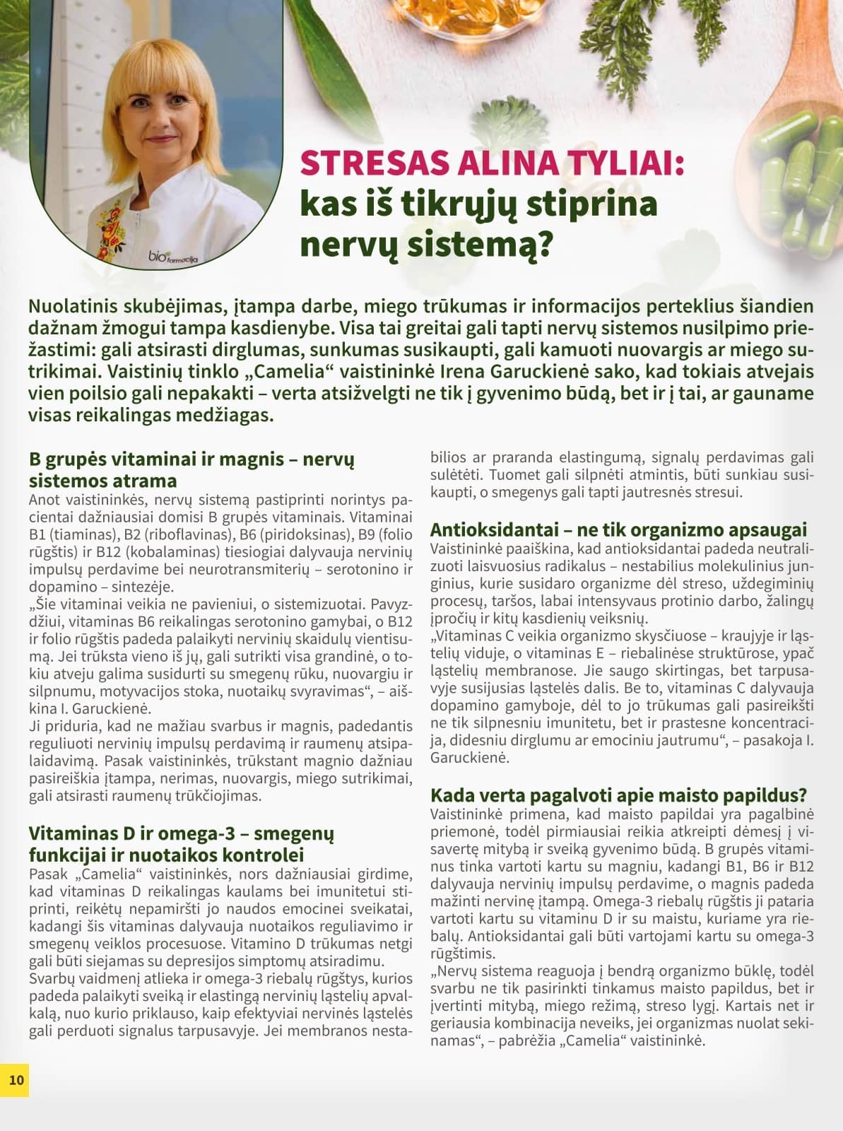 Camelia - Camelia akcijų leidinys 10 puslapis