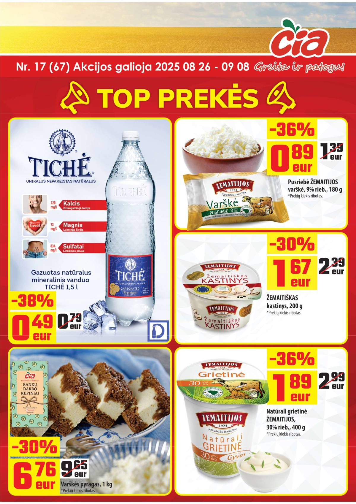 Čia Market - ČIA MARKET akcijų leidinys Nr. 17 (67) 1 puslapis