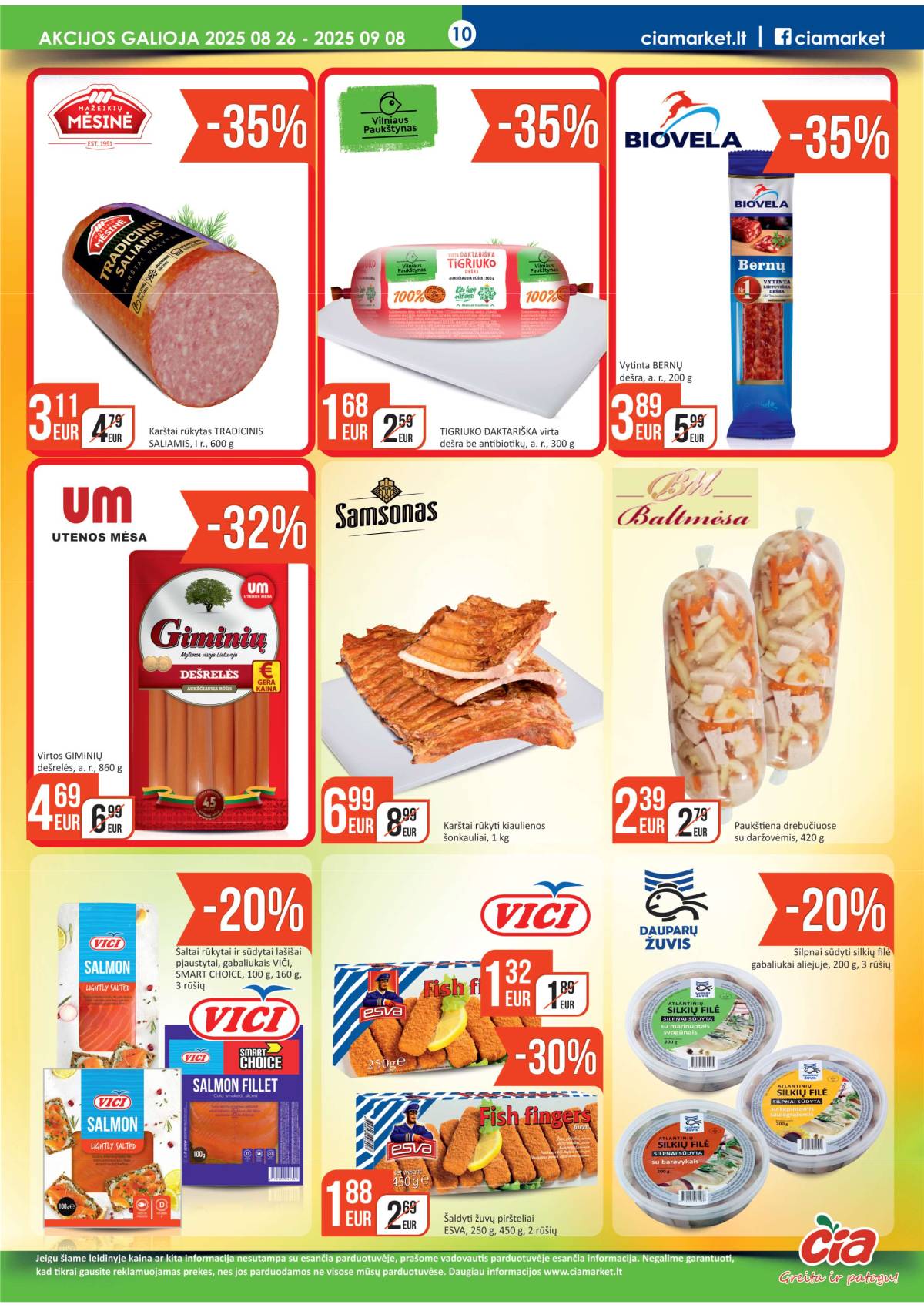 Čia Market - ČIA MARKET akcijų leidinys Nr. 17 (67) 10 puslapis