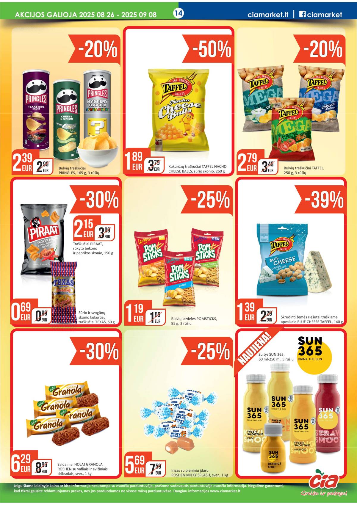Čia Market - ČIA MARKET akcijų leidinys Nr. 17 (67) 14 puslapis