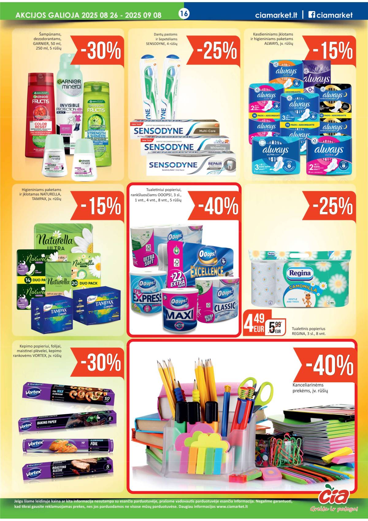 Čia Market - ČIA MARKET akcijų leidinys Nr. 17 (67) 16 puslapis