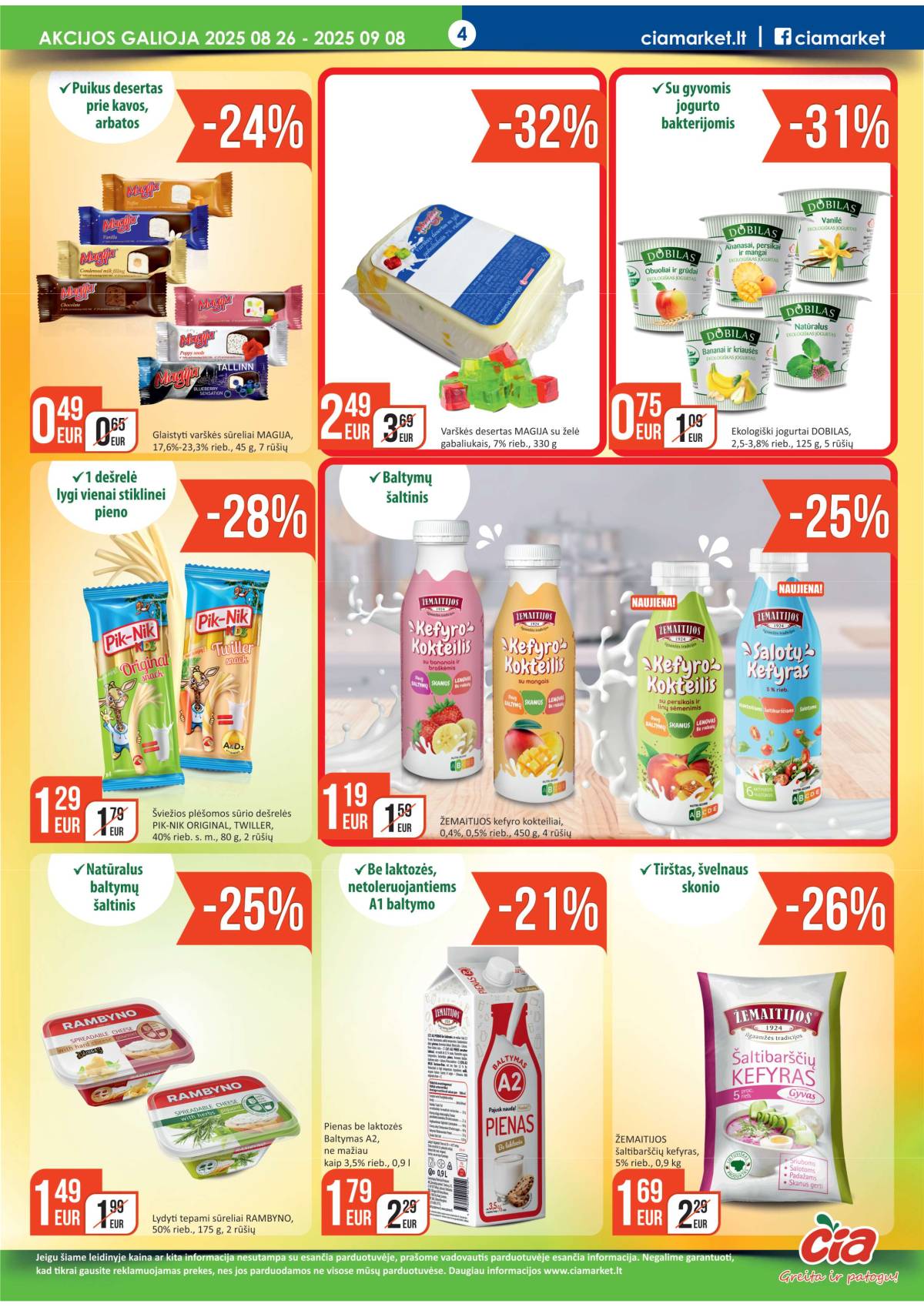 Čia Market - ČIA MARKET akcijų leidinys Nr. 17 (67) 4 puslapis