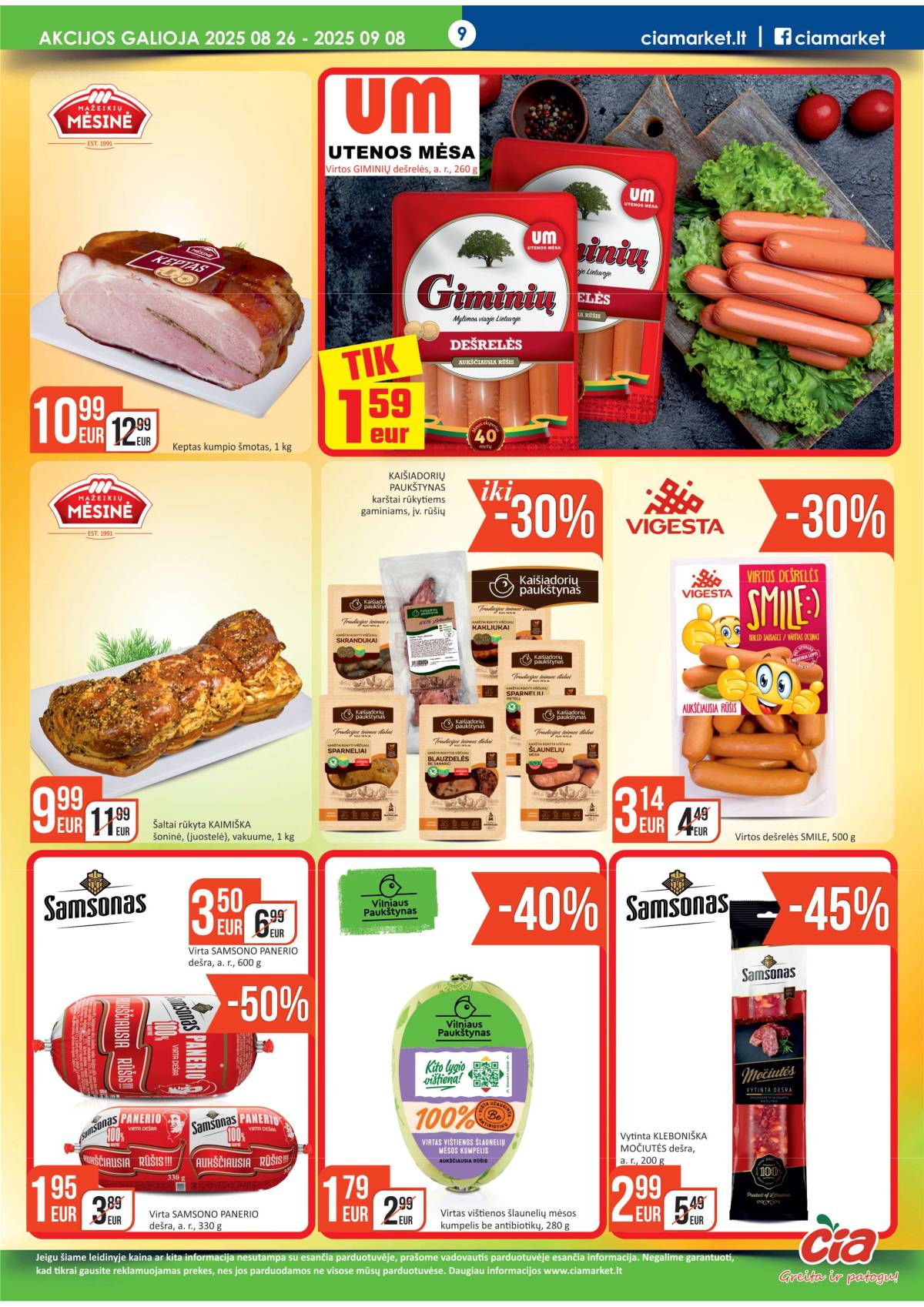 Čia Market - ČIA MARKET akcijų leidinys Nr. 17 (67) 9 puslapis