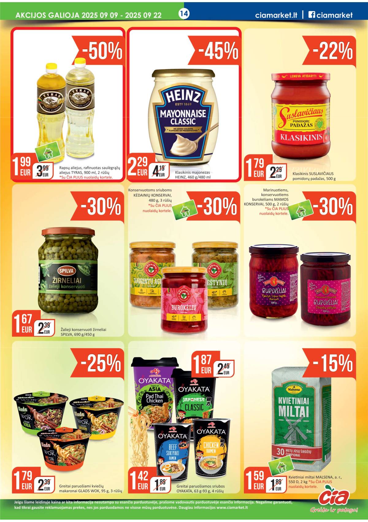 Čia Market - ČIA MARKET akcijų leidinys Nr. 18 (68) 14 puslapis